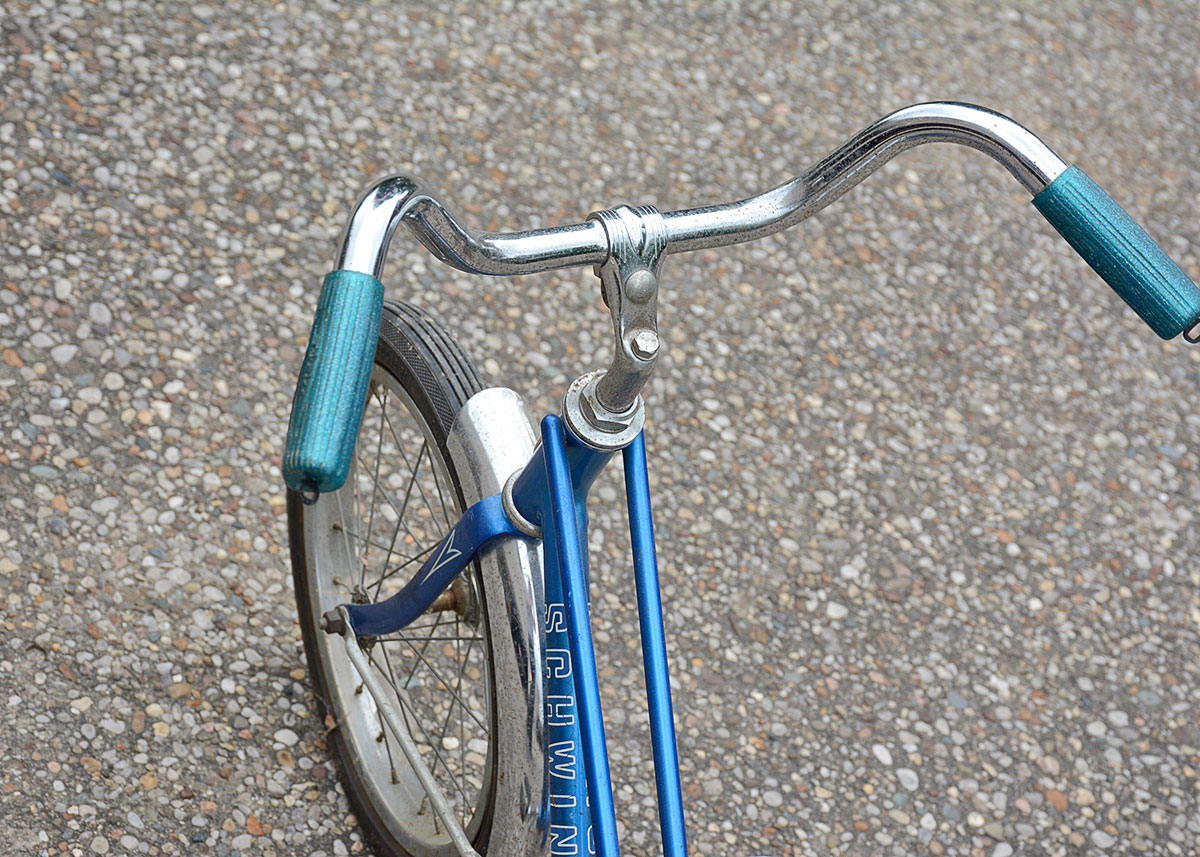 Vintage Blue Schwinn Pixie Child's Bicycle with Training Wheels