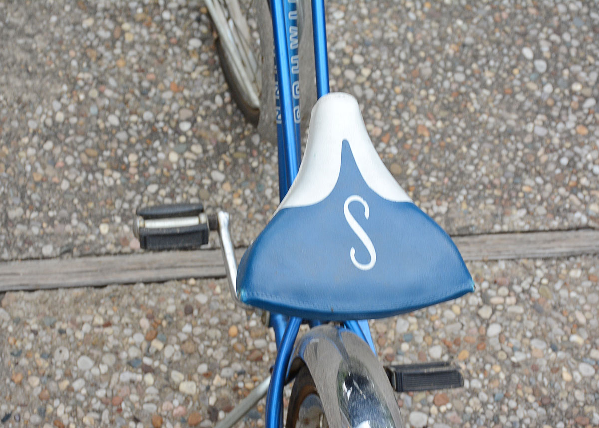 Vintage Blue Schwinn Pixie Child's Bicycle with Training Wheels