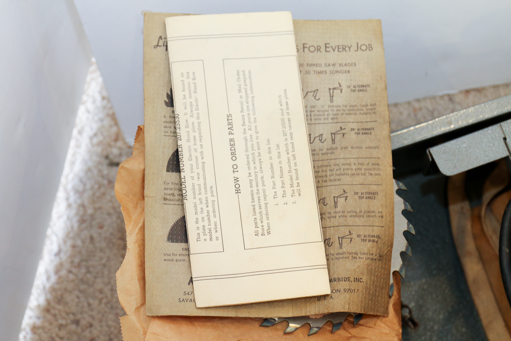 Vintage Craftsman Circular Saw