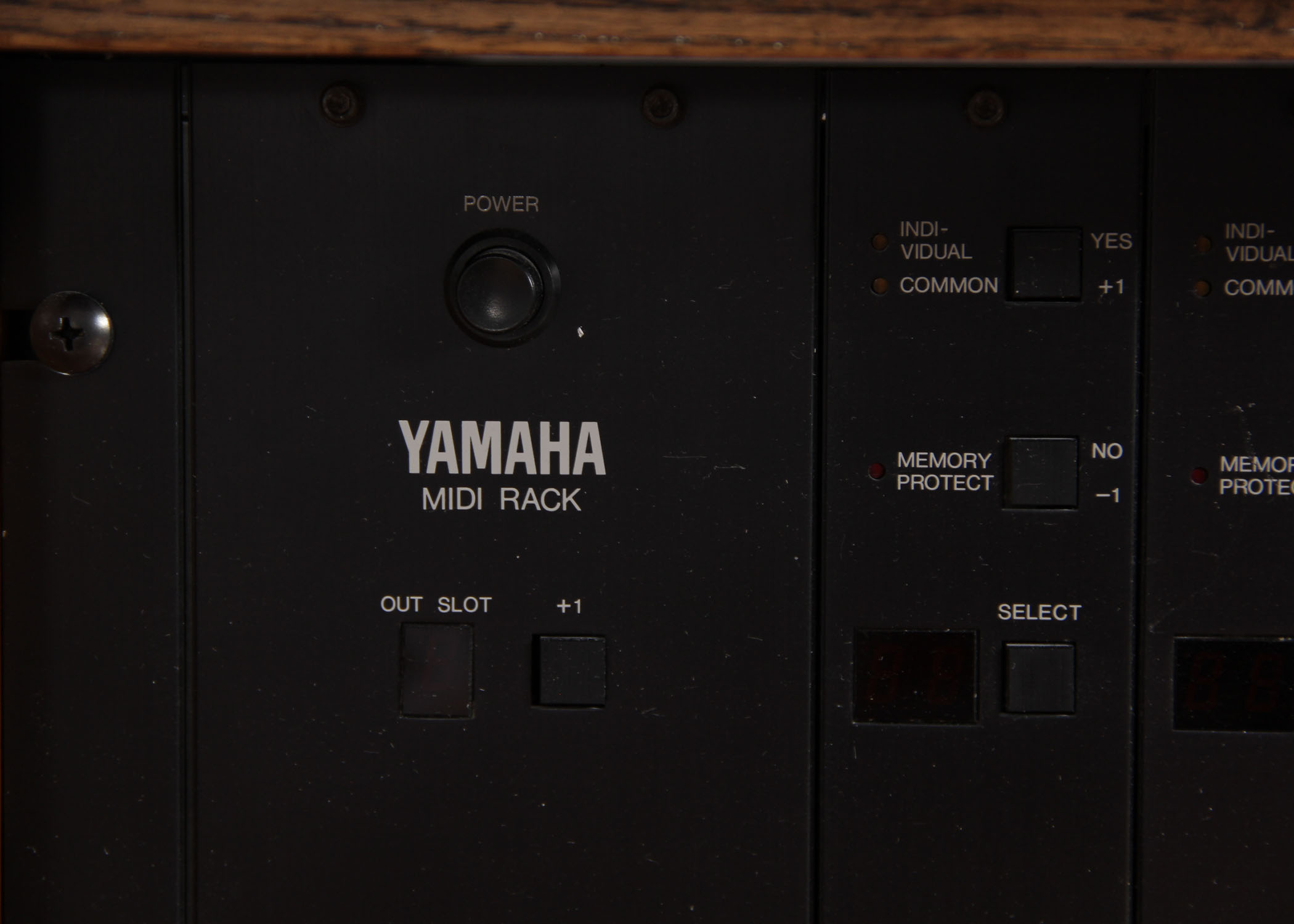 Yamaha MIDI Rack, AKAI Digital Sampler In Custom Wooden Cabinet