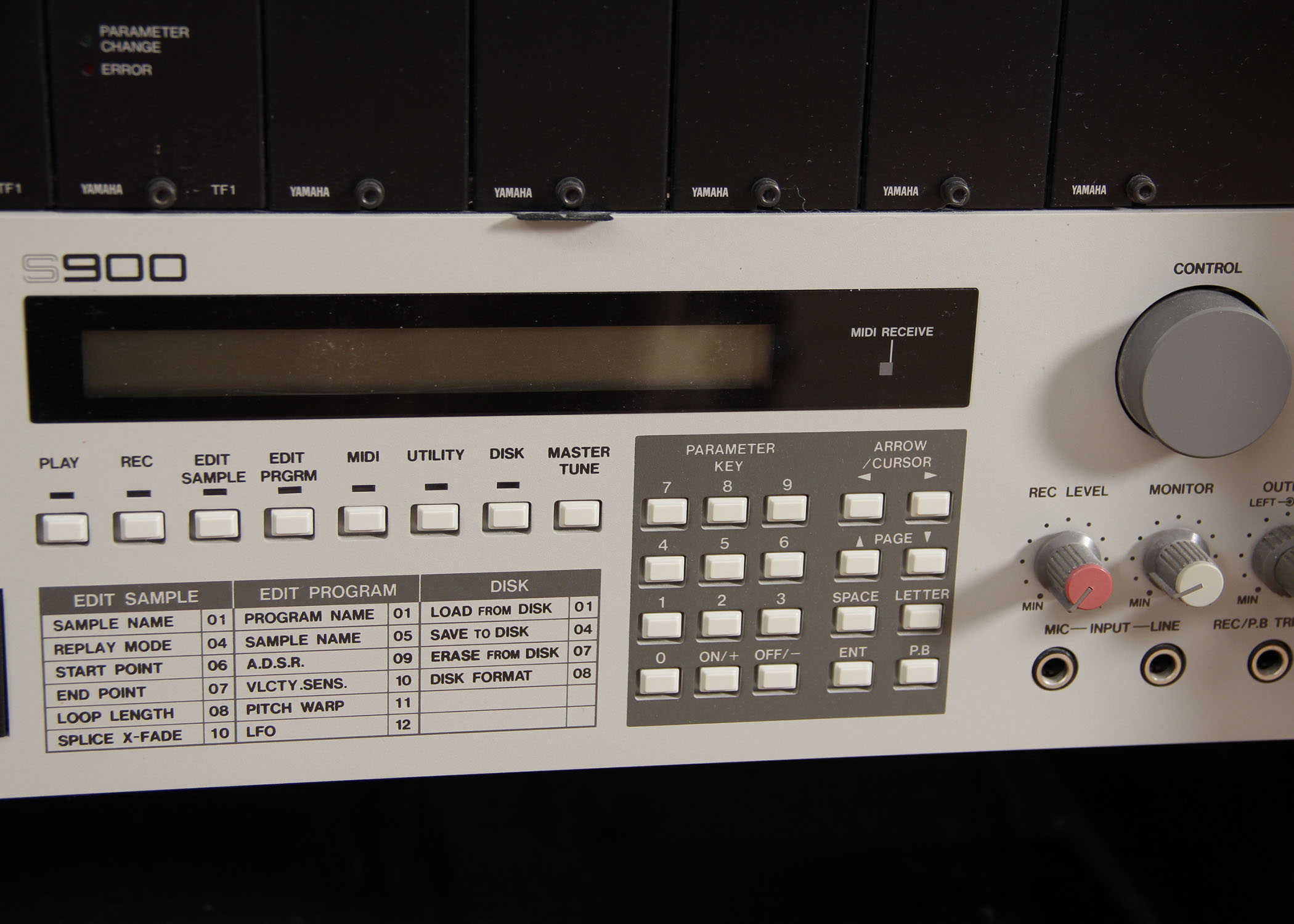 Yamaha MIDI Rack, AKAI Digital Sampler In Custom Wooden Cabinet