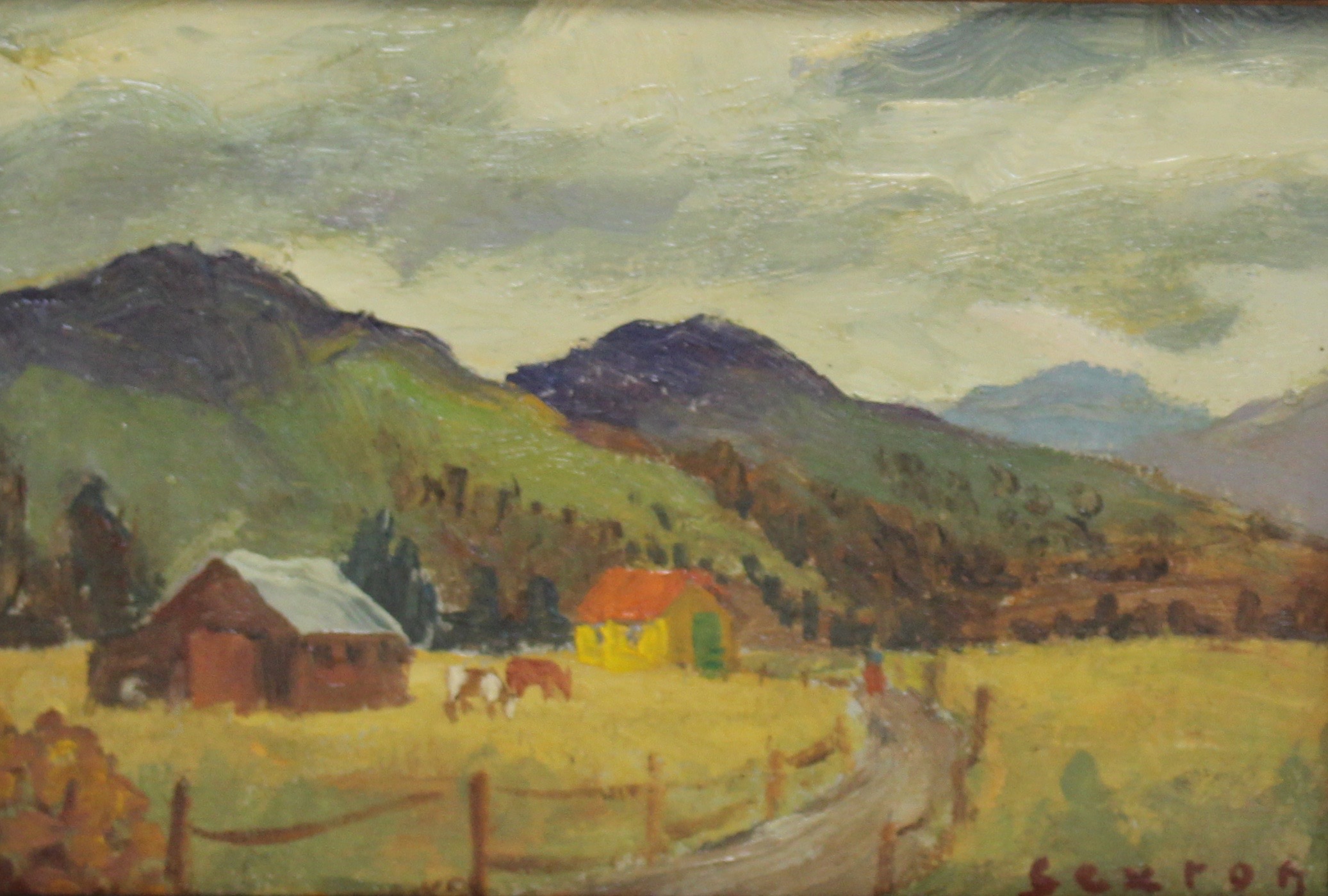 Kooteney Farm Oil Painting by Frederick Lester Sexton