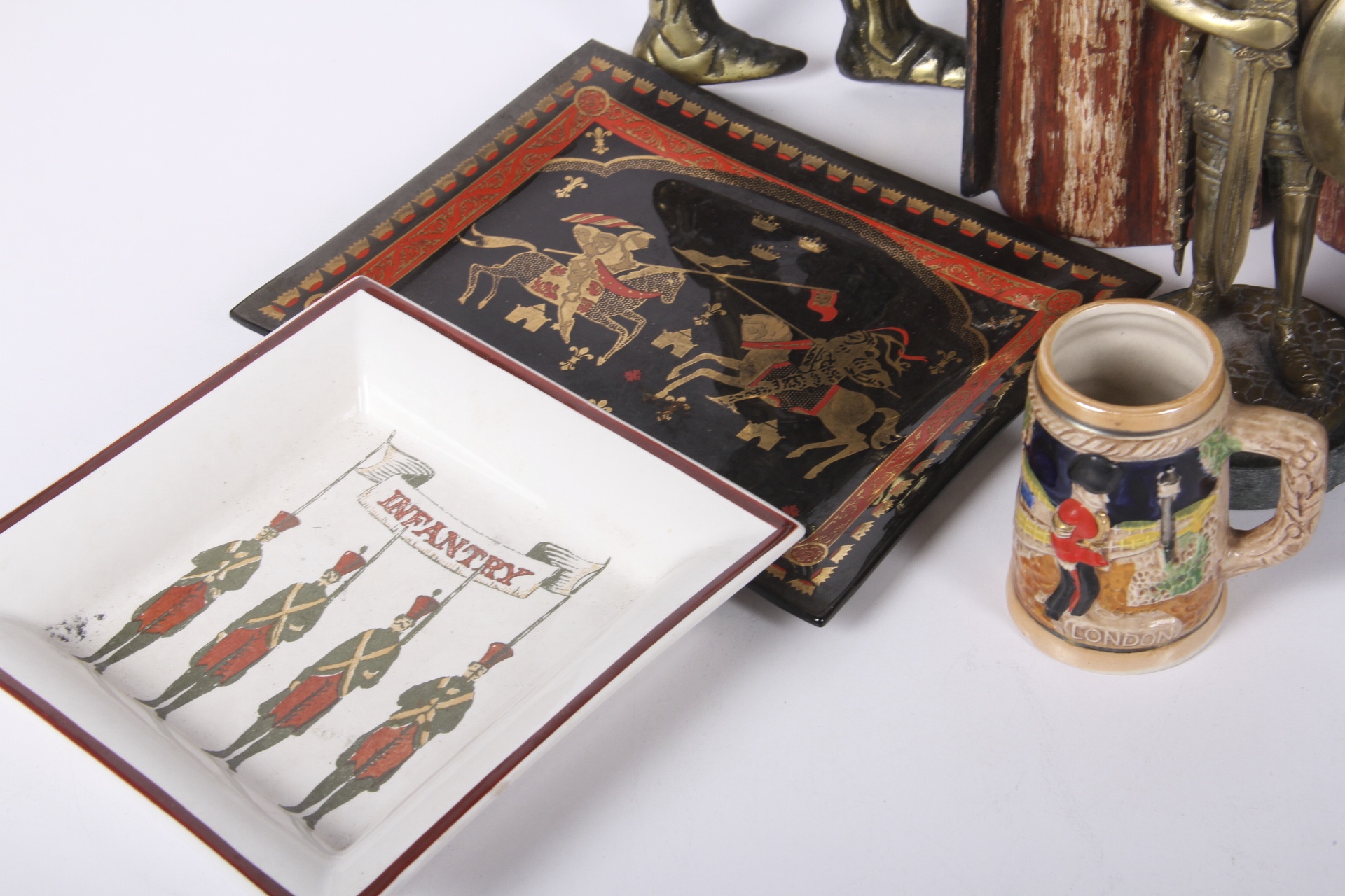 Grouping of Medieval and Military Theme Decor