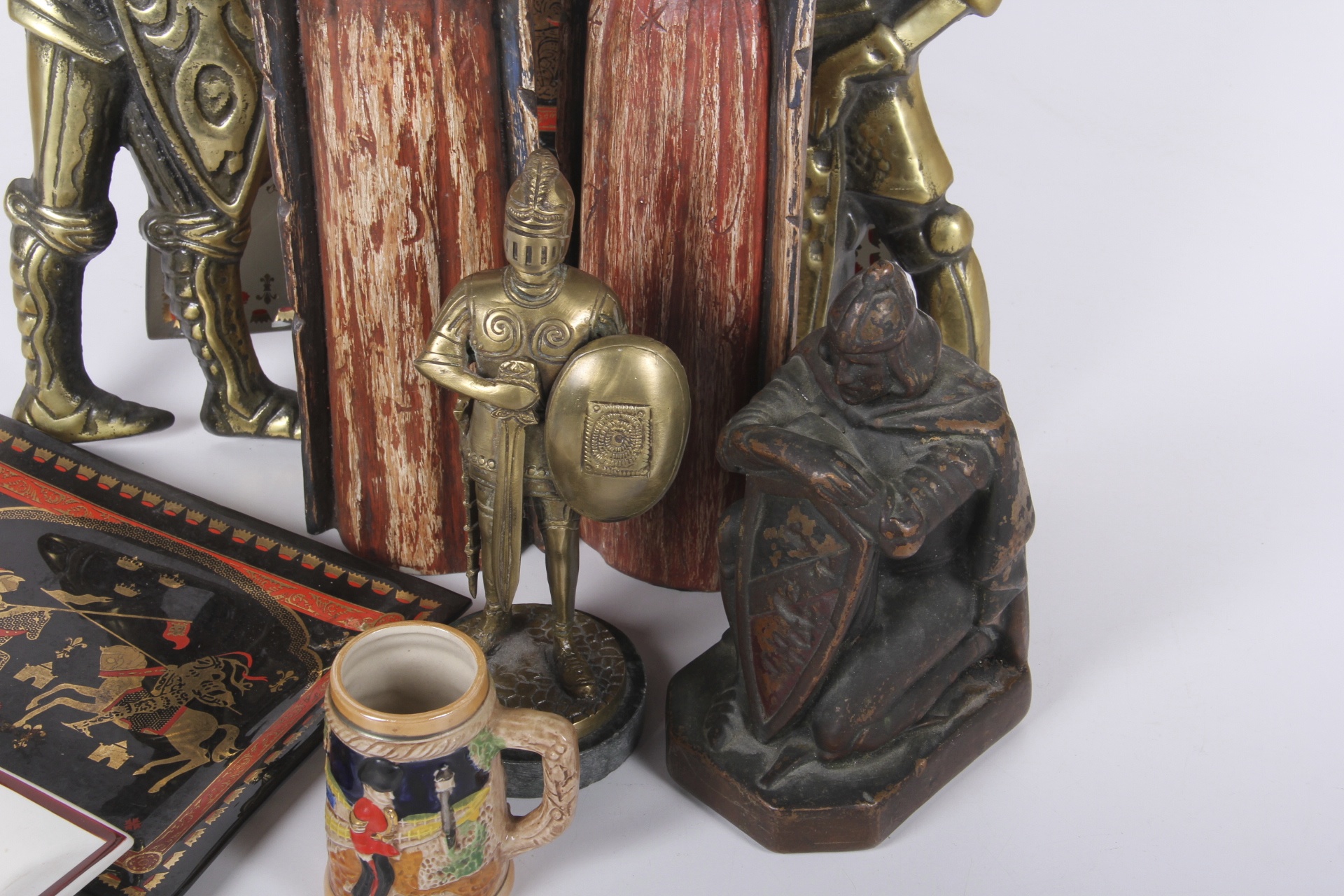 Grouping of Medieval and Military Theme Decor