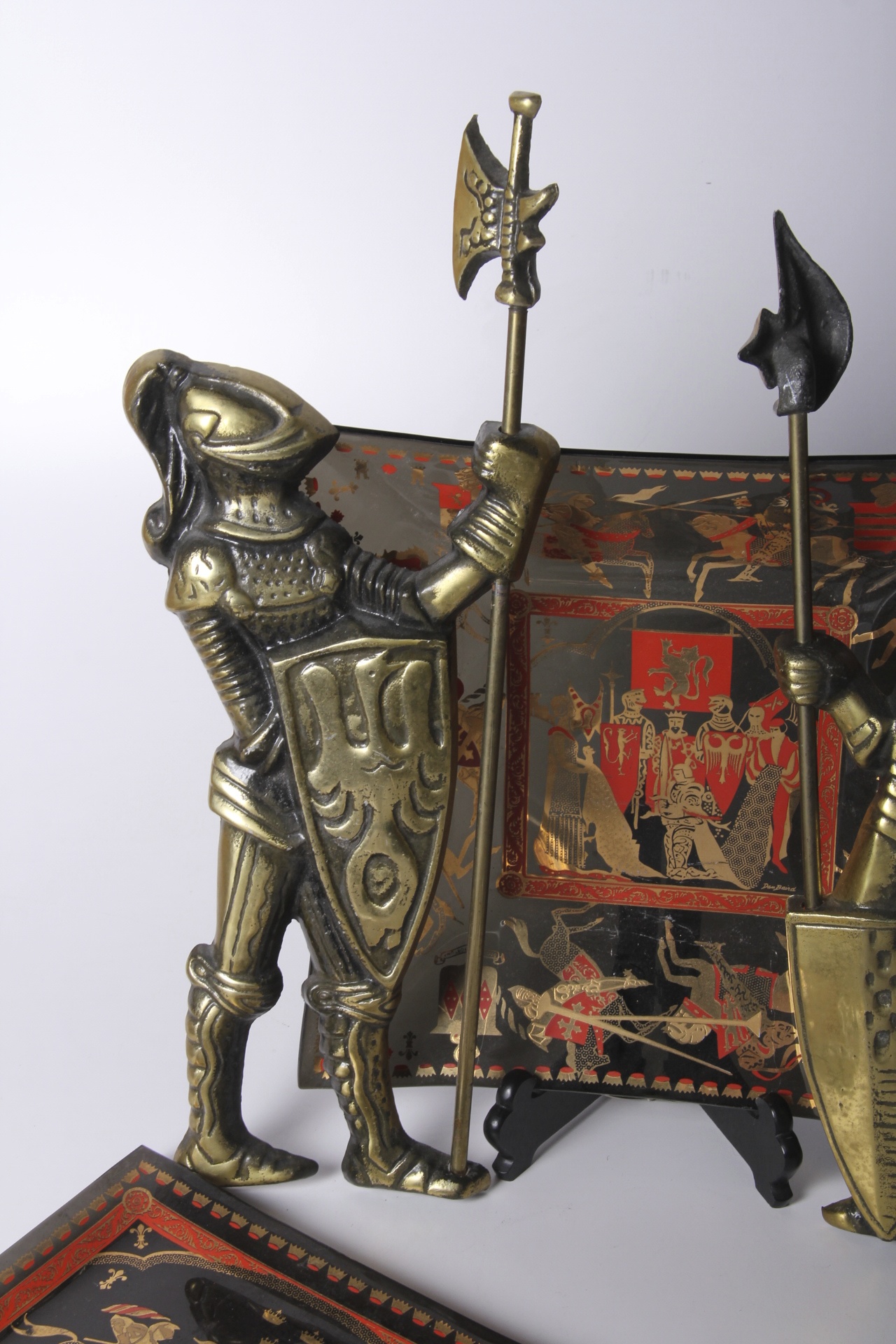 Grouping of Medieval and Military Theme Decor