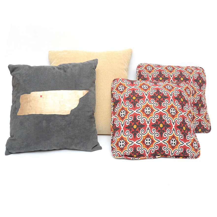 Collection of Decorative Throw Pillows