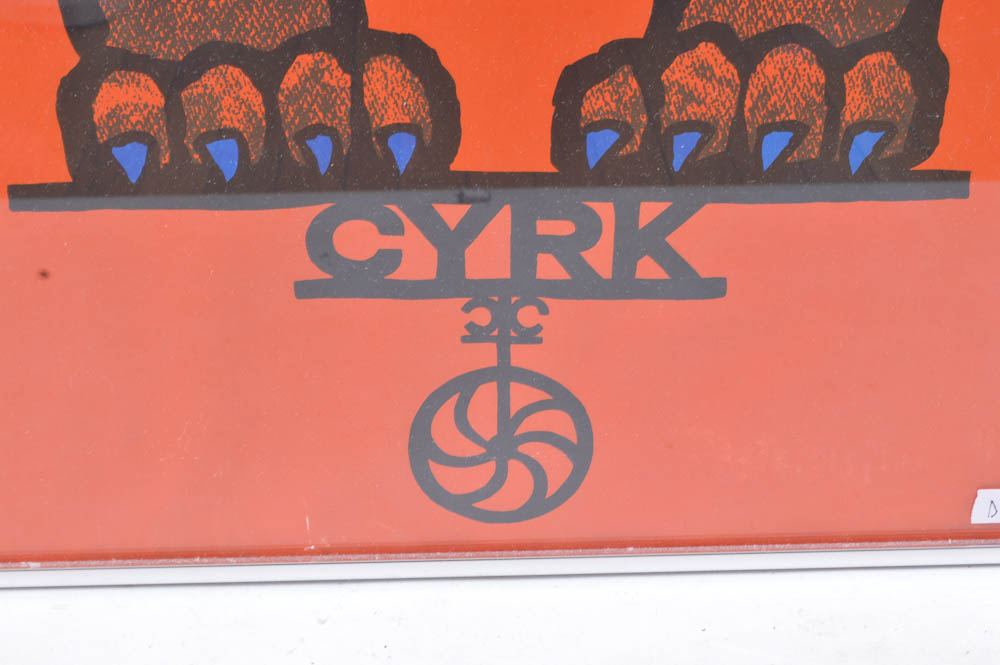 Framed CYRK Poster