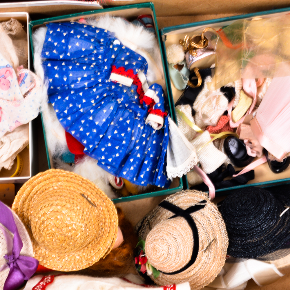 Collection of Vintage Doll Clothing