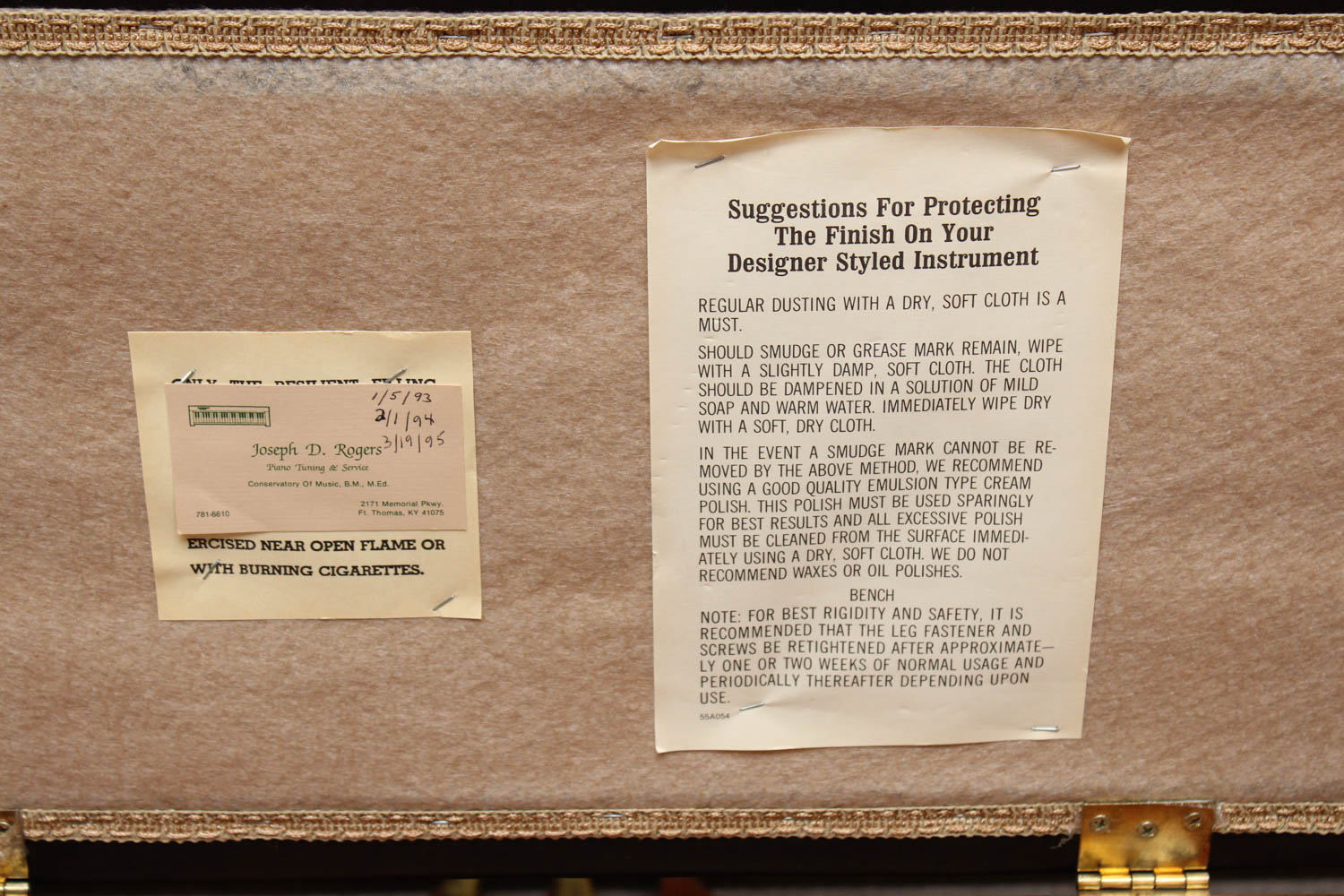 Kimball Upright Console Piano and Bench