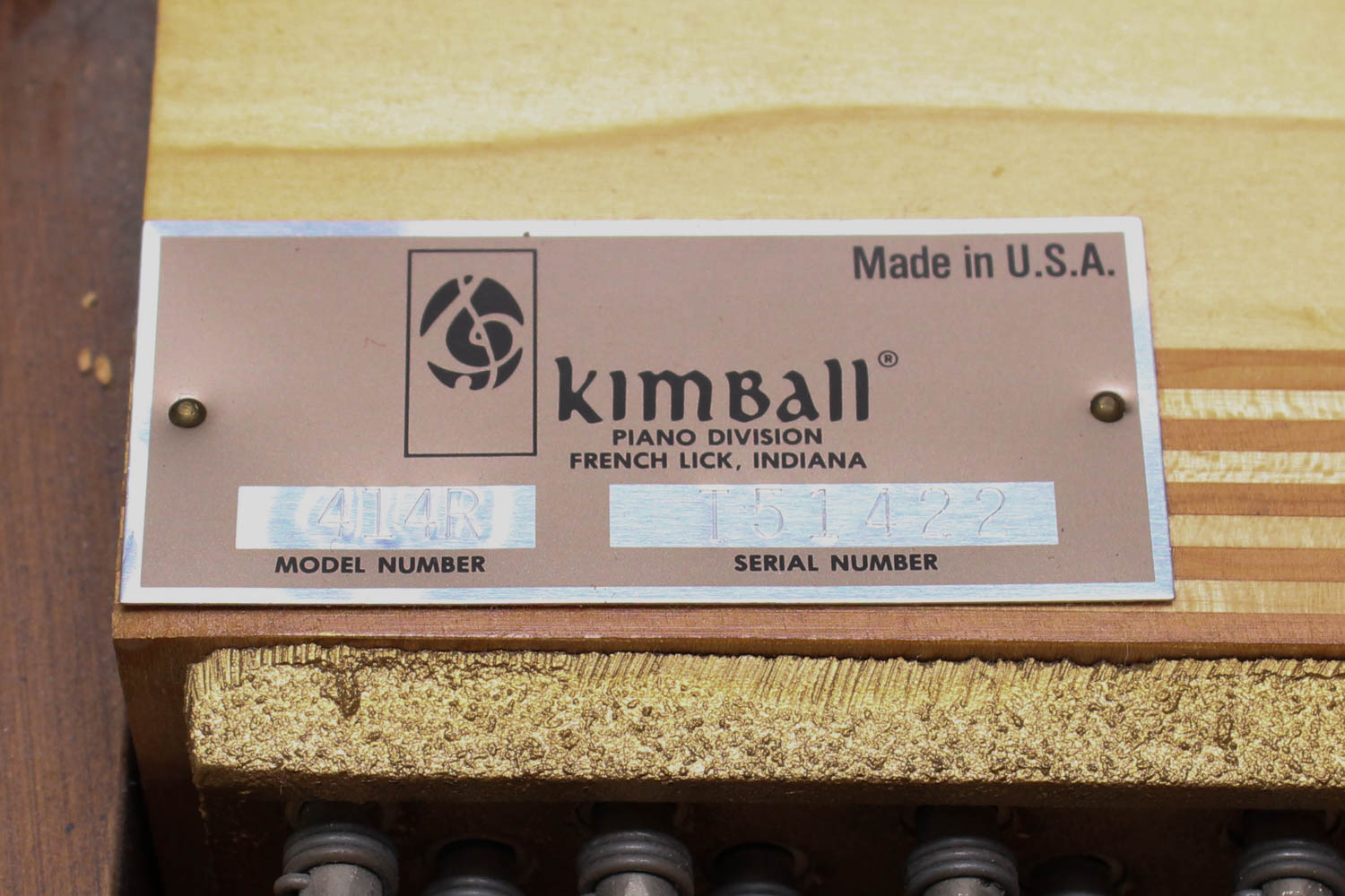Kimball Upright Console Piano and Bench