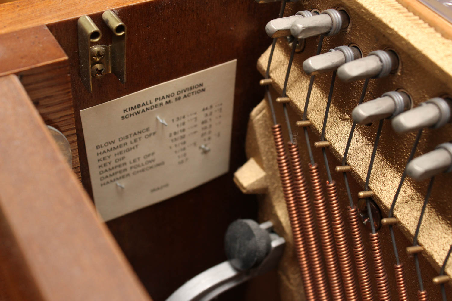 Kimball Upright Console Piano and Bench