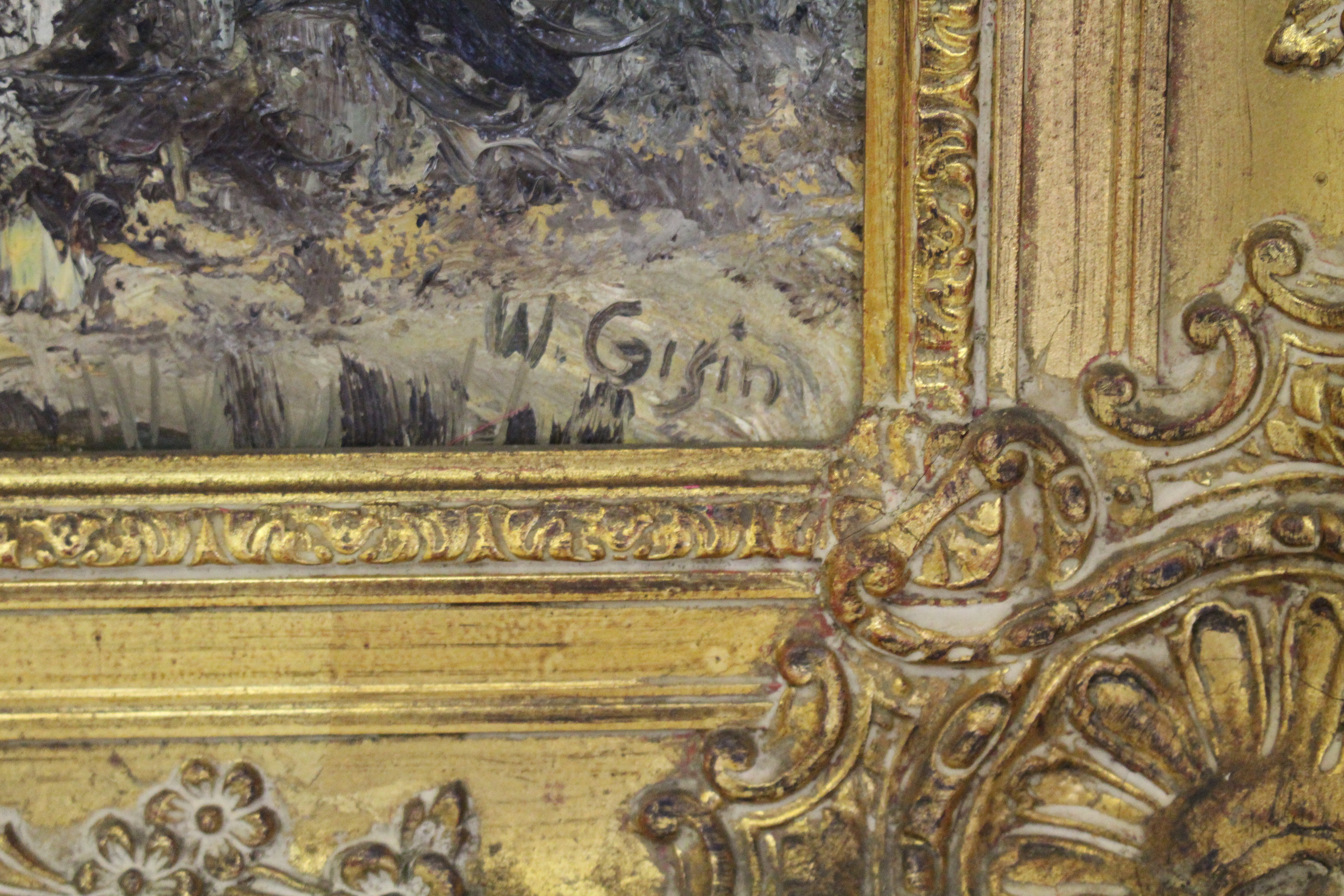 Willy Gisin Signed Oil Painting