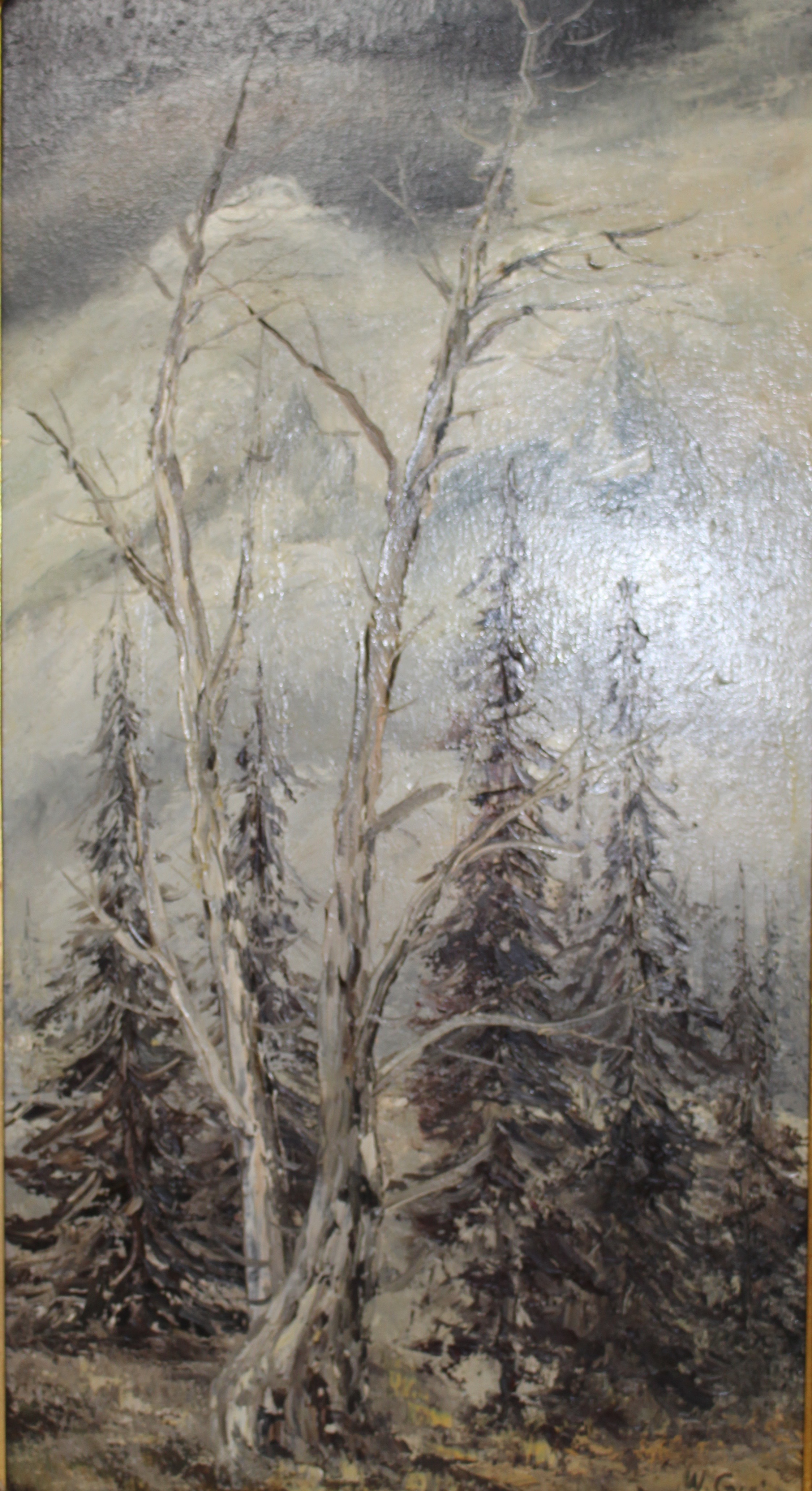 Willy Gisin Signed Oil Painting