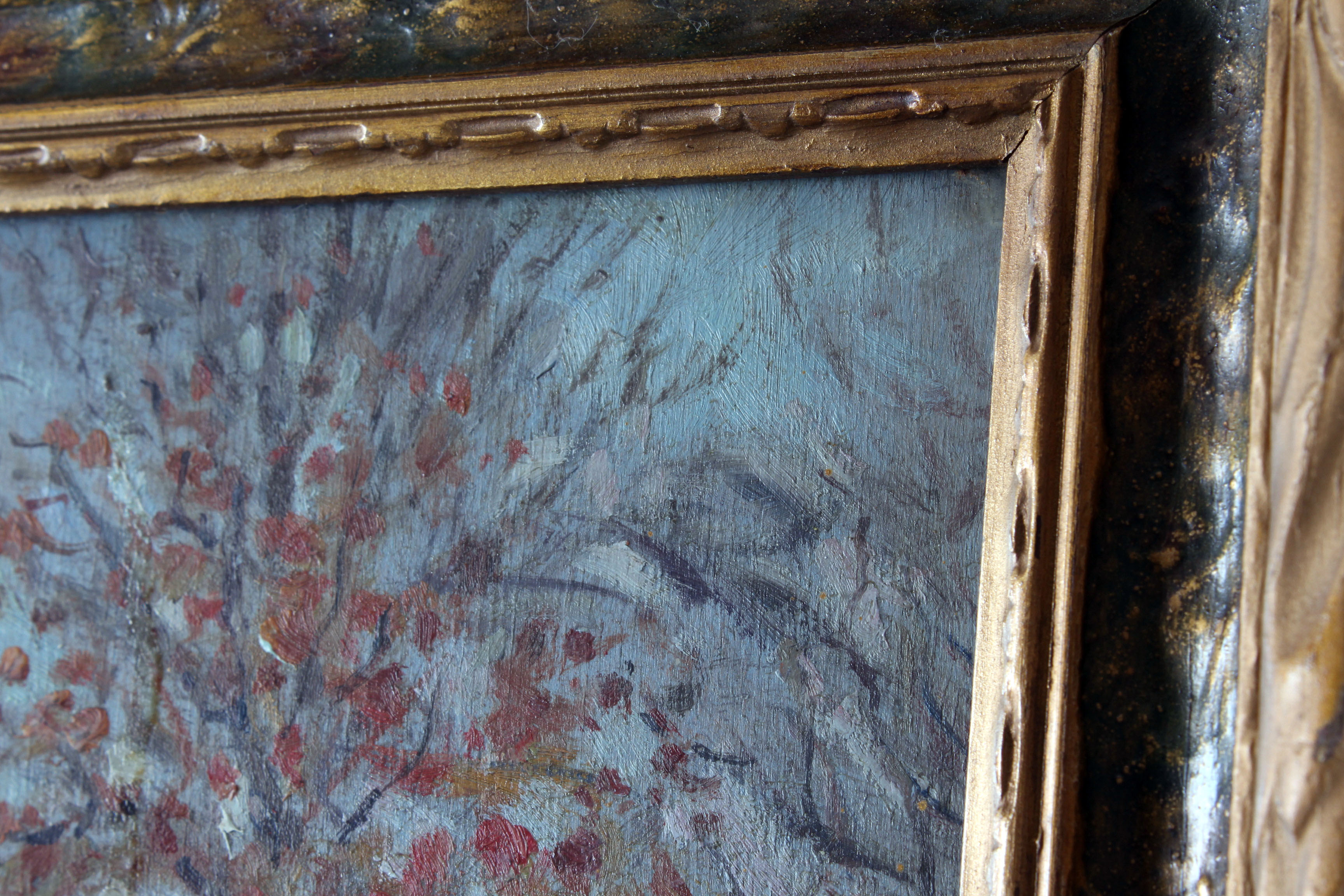 Charles Meurer Late 19th Century Pastoral Oil Painting