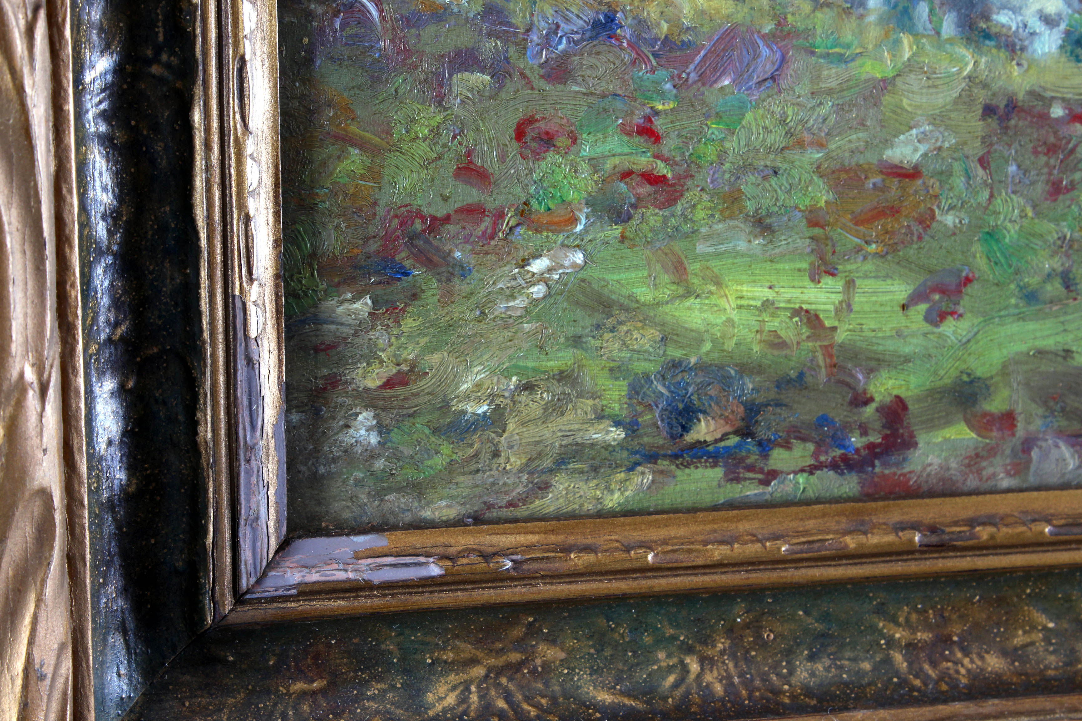 Charles Meurer Late 19th Century Pastoral Oil Painting