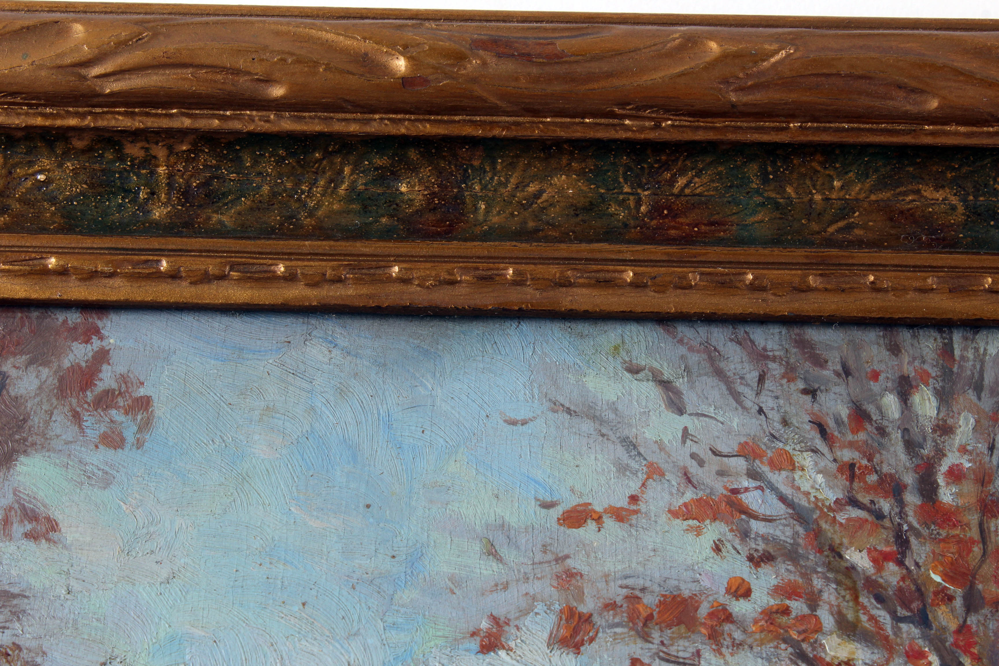 Charles Meurer Late 19th Century Pastoral Oil Painting