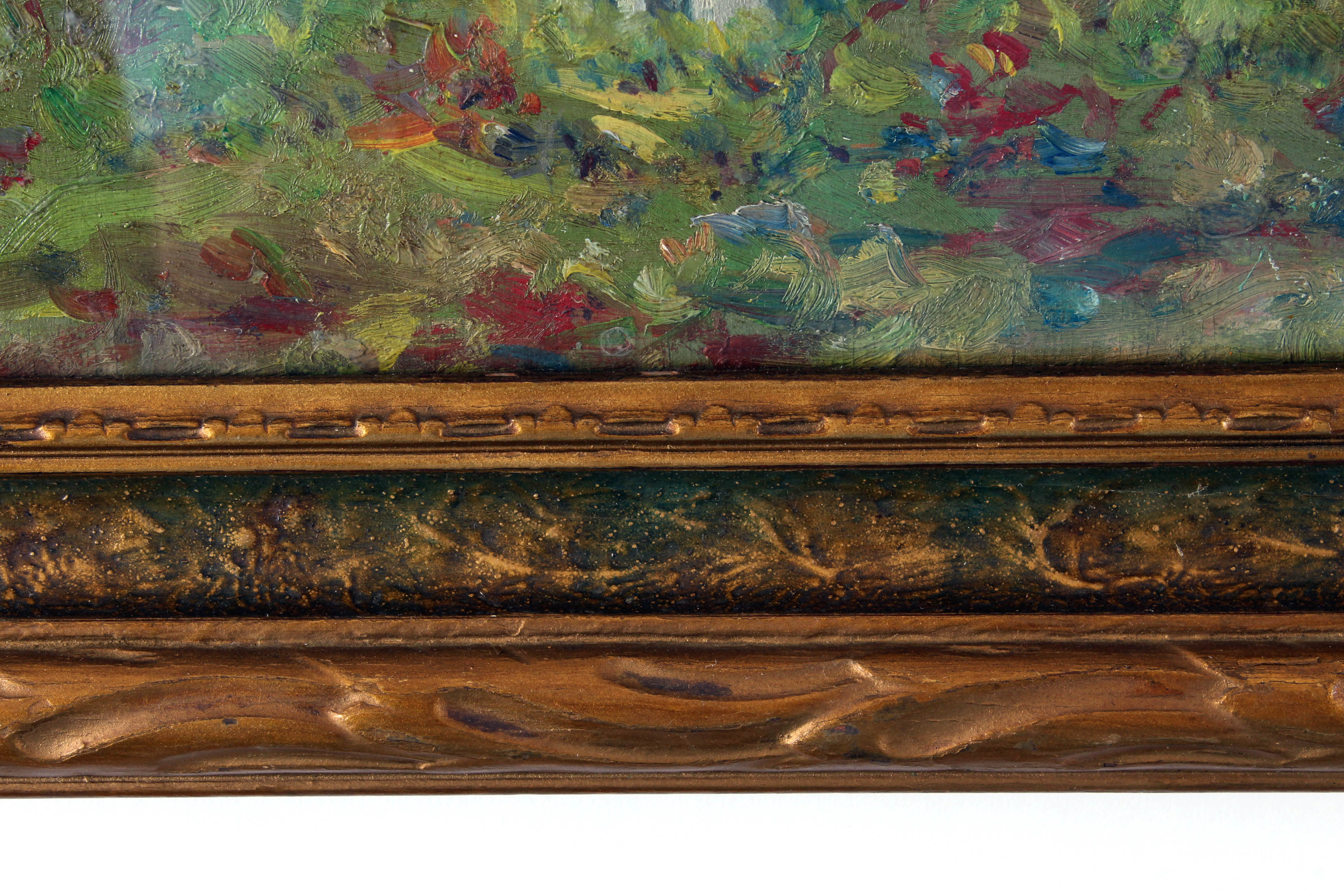 Charles Meurer Late 19th Century Pastoral Oil Painting