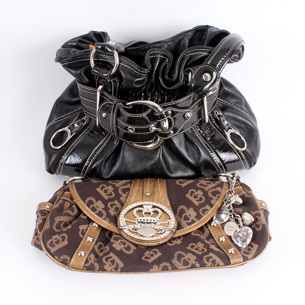 Pair of Kathy Van Zeeland Handbags