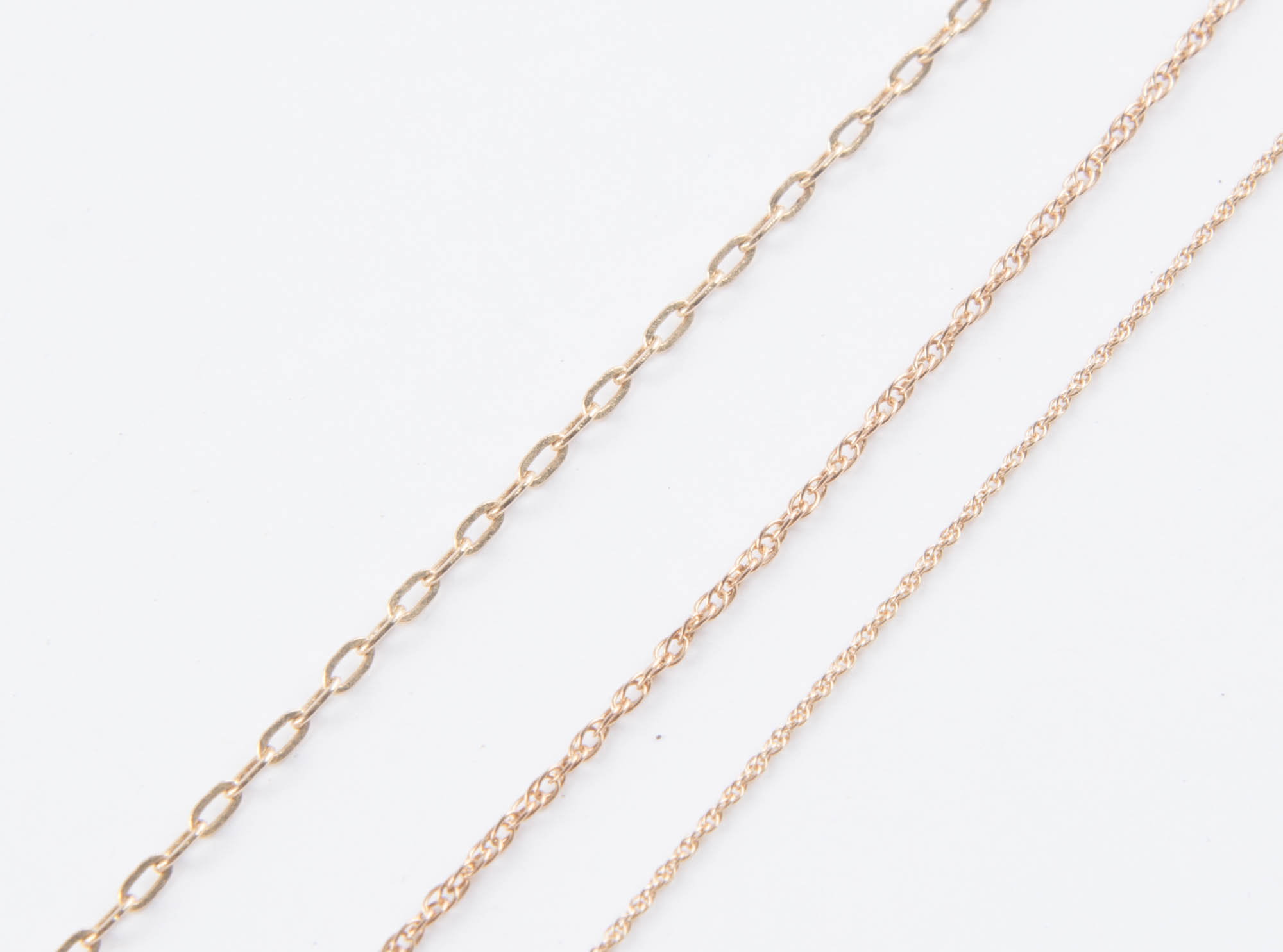 Collection of 14 Karat Gold Chains