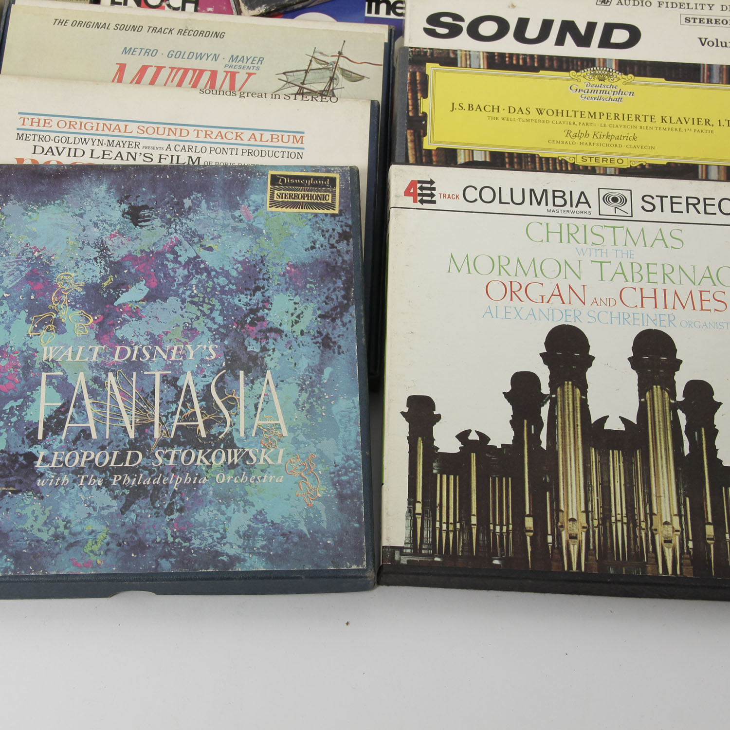 Assortment of 7" Reel Recording Tape from 1950-1970's