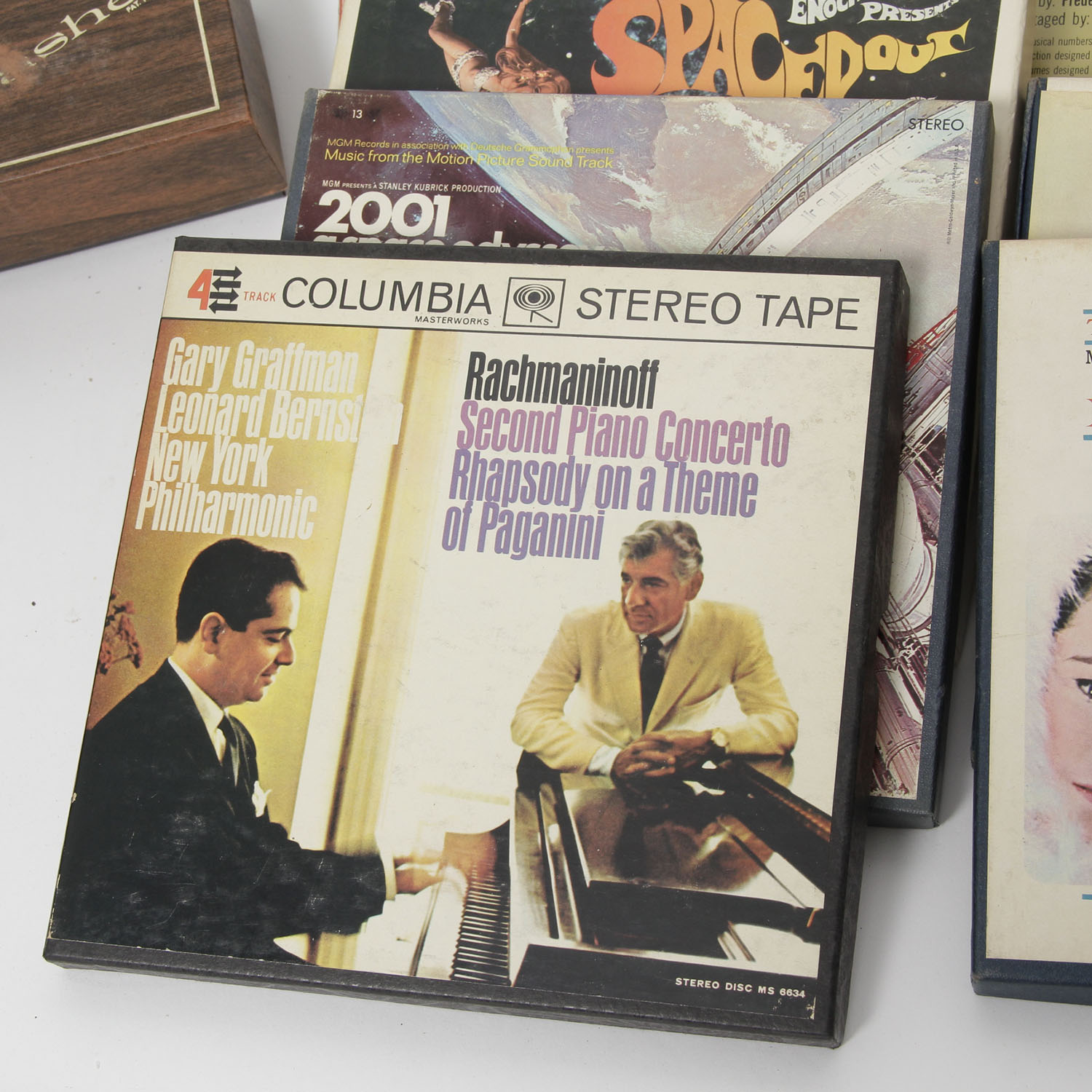 Assortment of 7" Reel Recording Tape from 1950-1970's