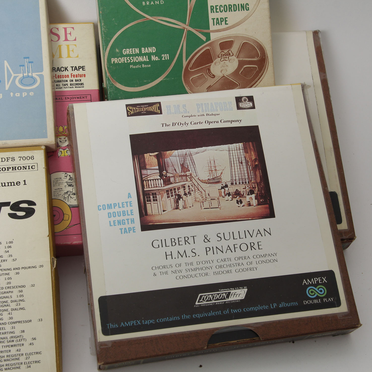 Assortment of 7" Reel Recording Tape from 1950-1970's