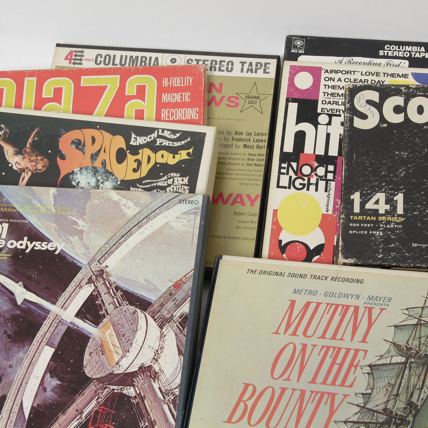 Assortment of 7" Reel Recording Tape from 1950-1970's