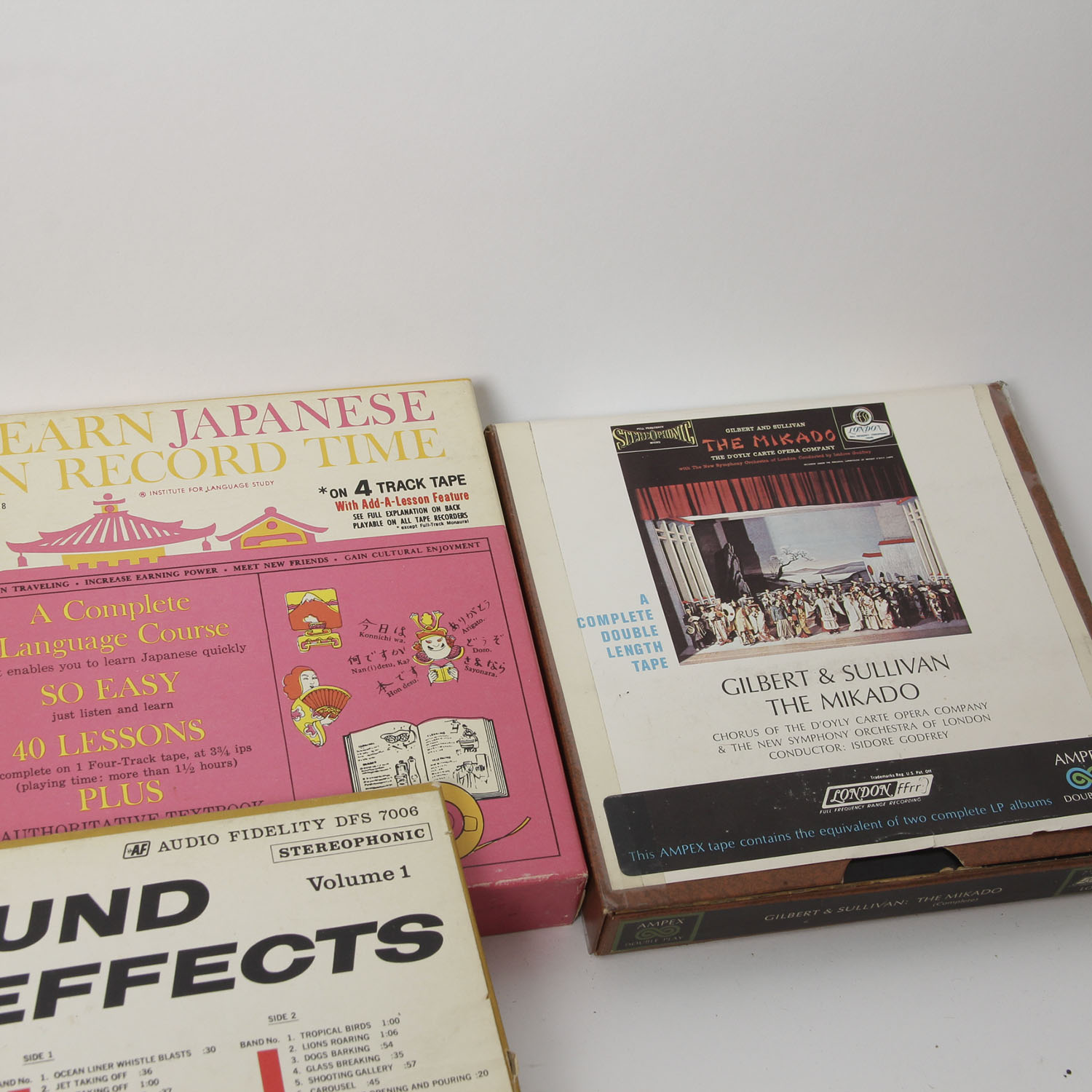 Assortment of 7" Reel Recording Tape from 1950-1970's