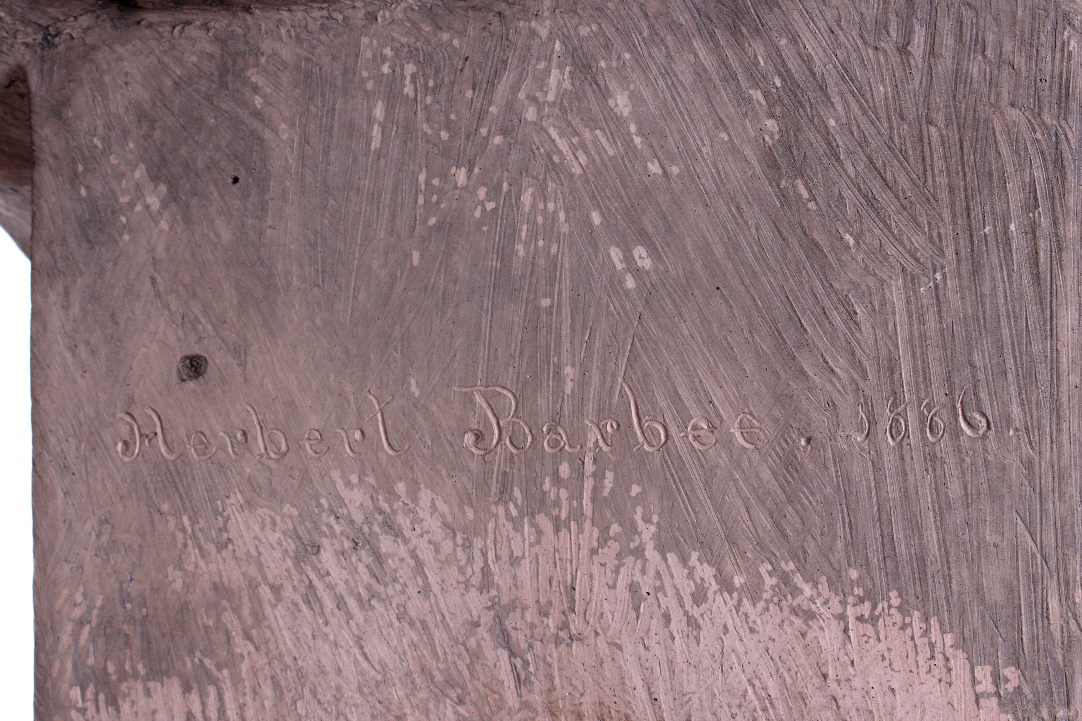 Herbert Barbee Plaster Bust of James W. McLaughlin