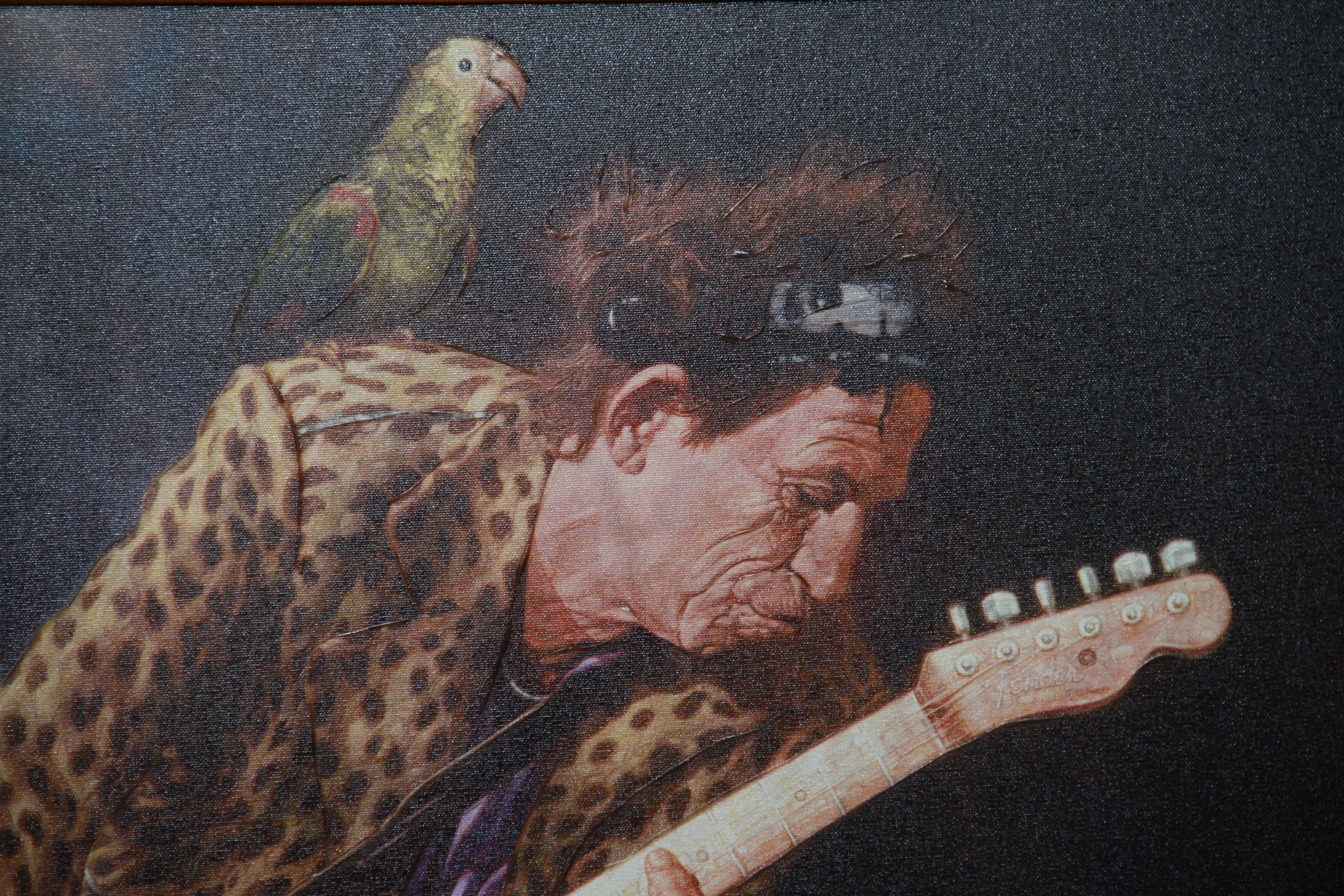Sebastian Kruger Signed Limited Edition Giclee Print of Keith Richards