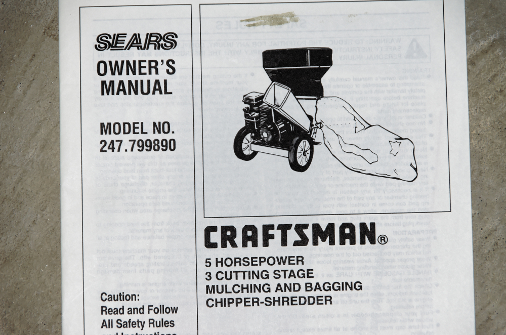 Craftsman 5 HP Chipper Shredder