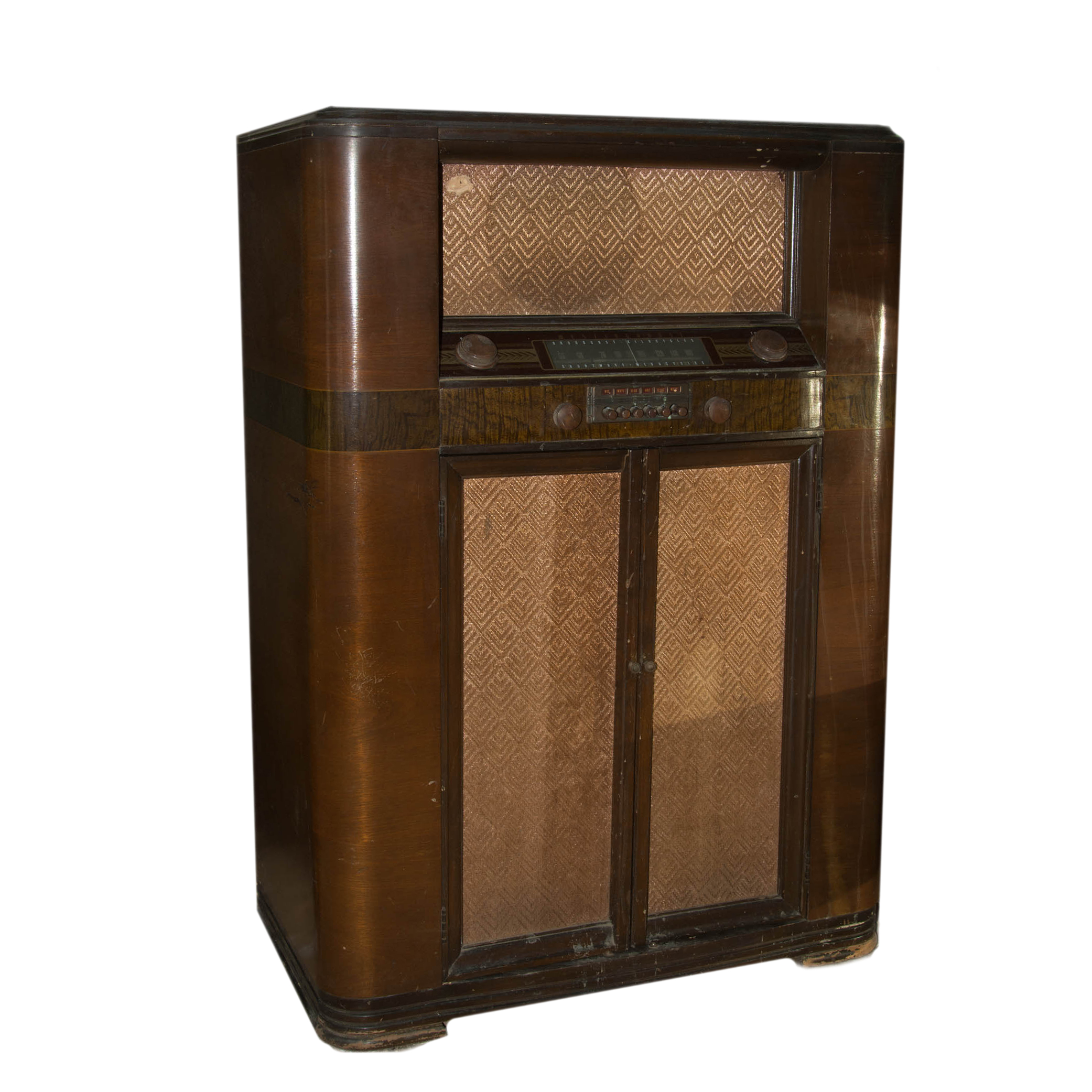 Art Deco Style Westinghouse Radio and Turntable