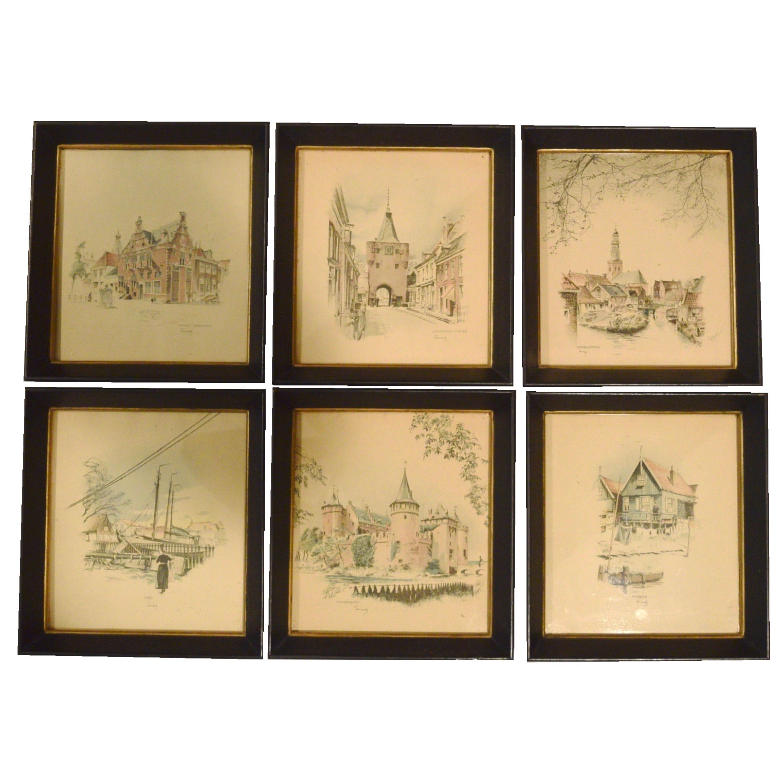 Vintage Lithographs of The Netherlands