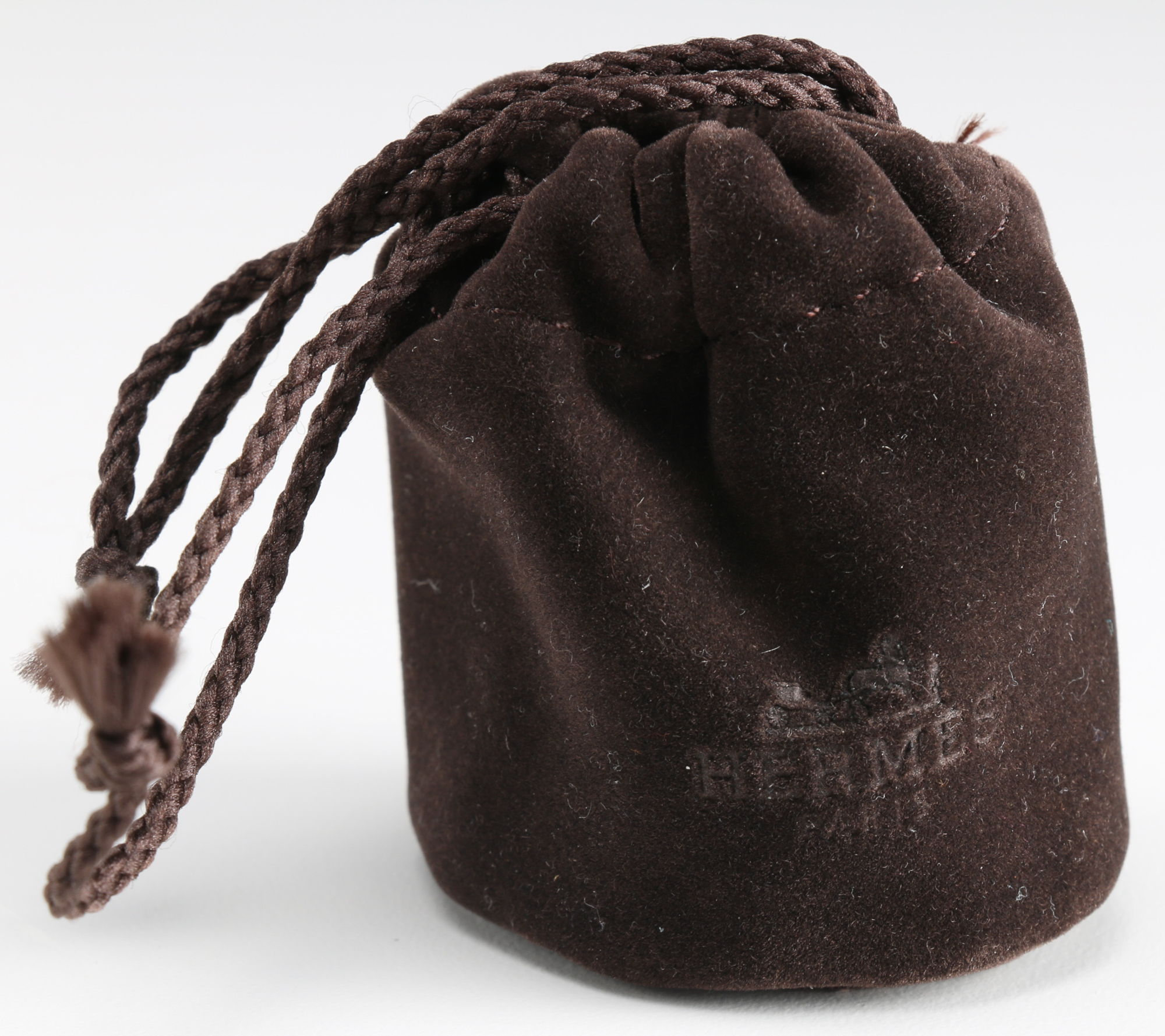 Hermès Twilly Scarf with Palladium Silver Tone Scarf rings.