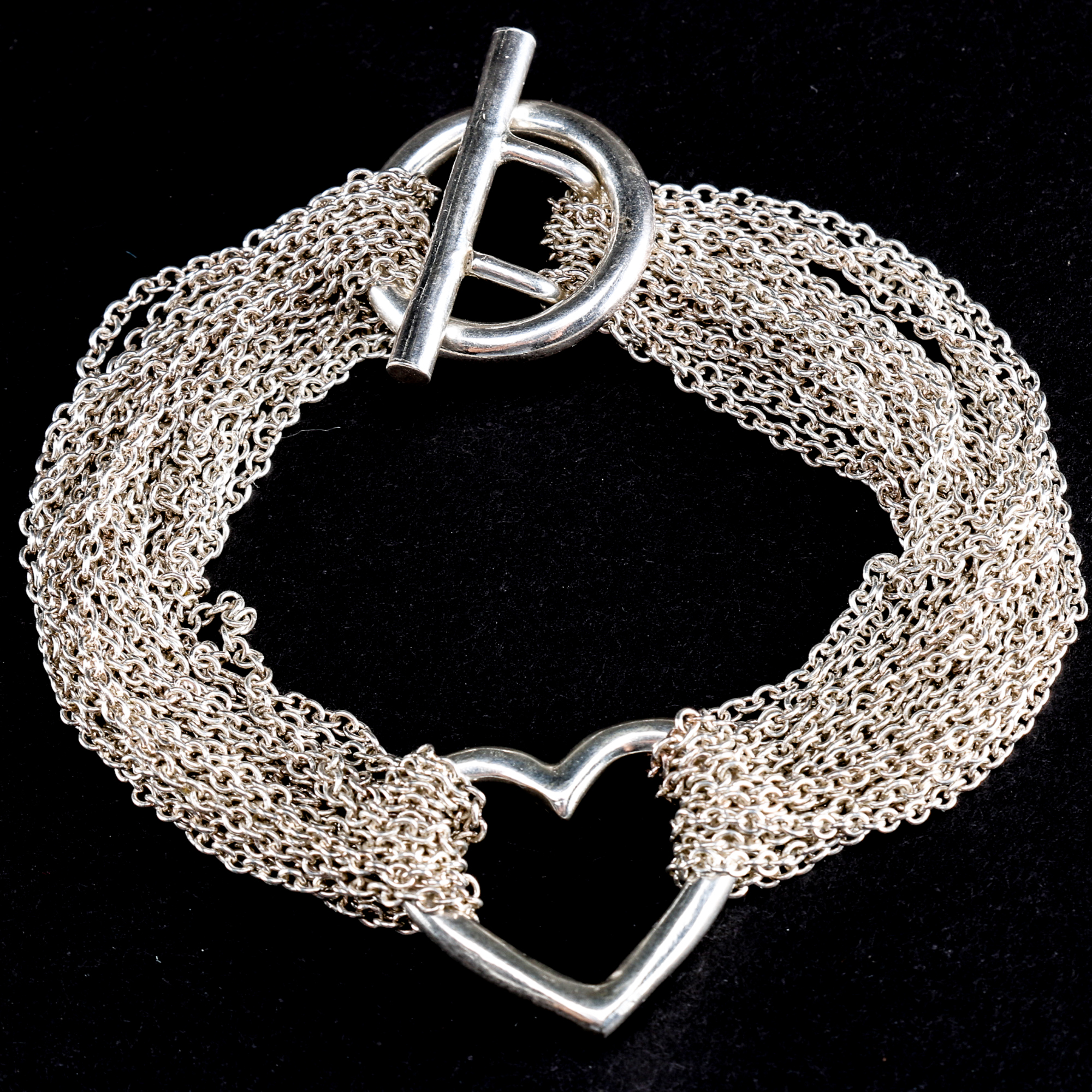 Tiffany & Co. Sterling Silver Heart Bracelet