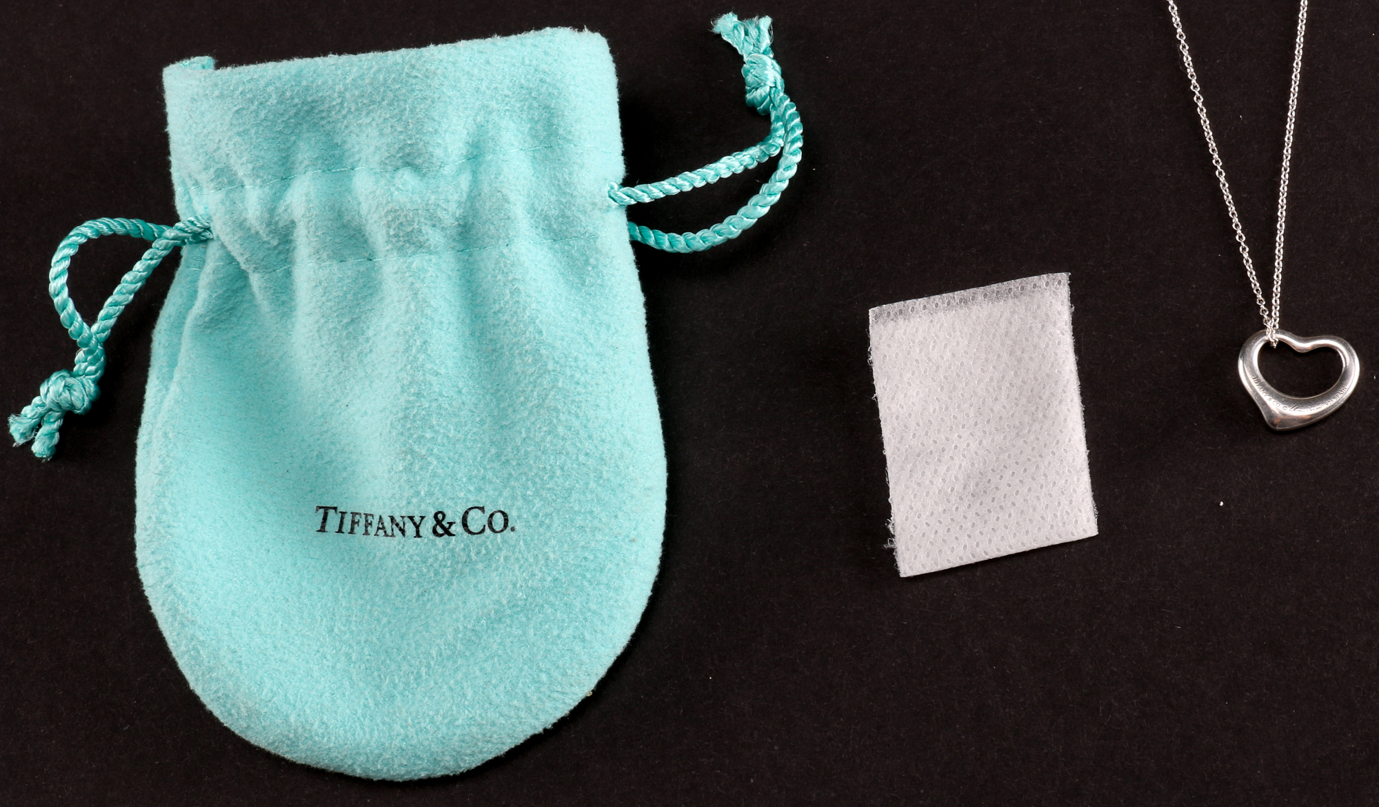 Tiffany & Co. Elsa Peretti Sterling Silver Necklace with Heart Pendent