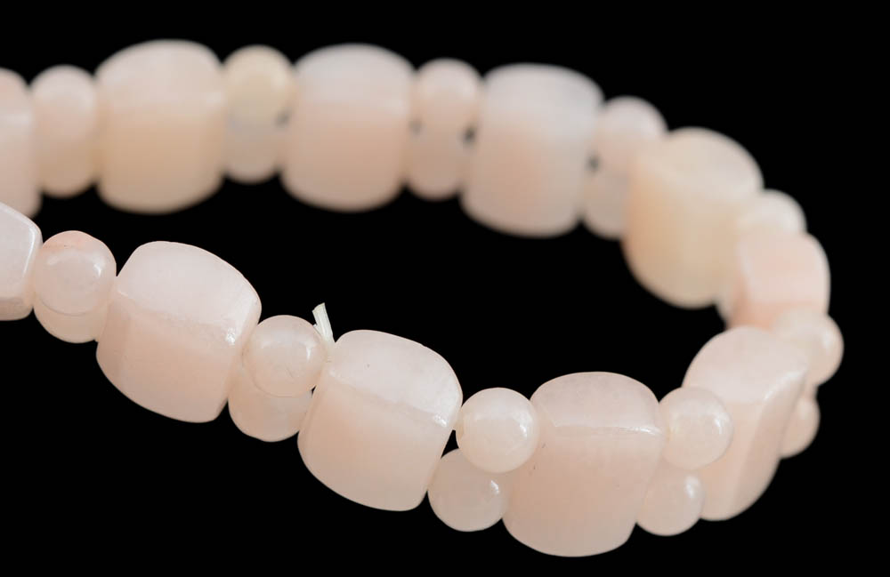 Three Polished Stone Stretch Bracelets