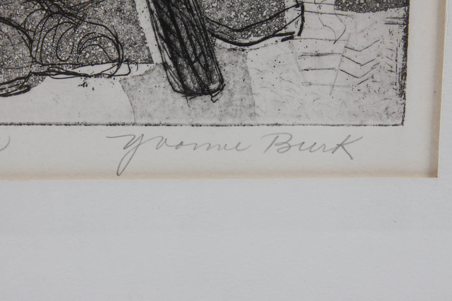 Limited Edition Aquatint Etching by Yvonne Burk