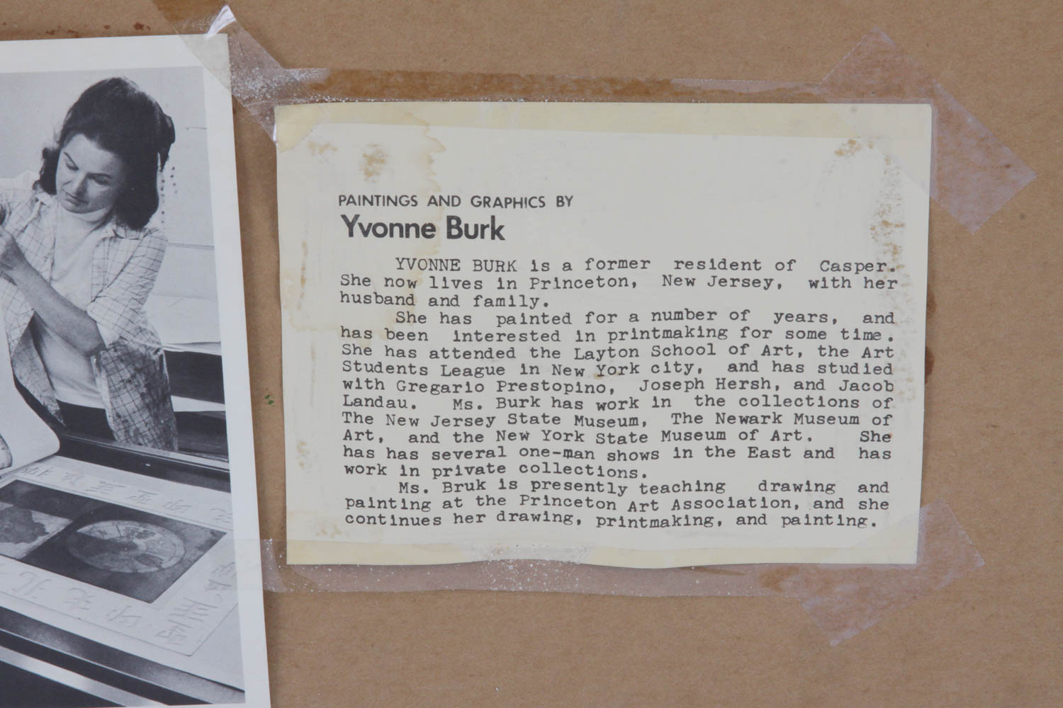 Limited Edition Aquatint Etching by Yvonne Burk