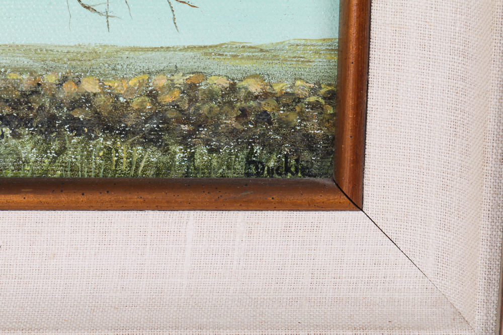 Vintage Oil on Canvas Landscape
