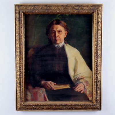 Caroline Lord Signed 1902 Oil Portrait of Eliza Wright Lord Caroline Lord Signed 1902 Oil Portrait of Eliza Wright Lord