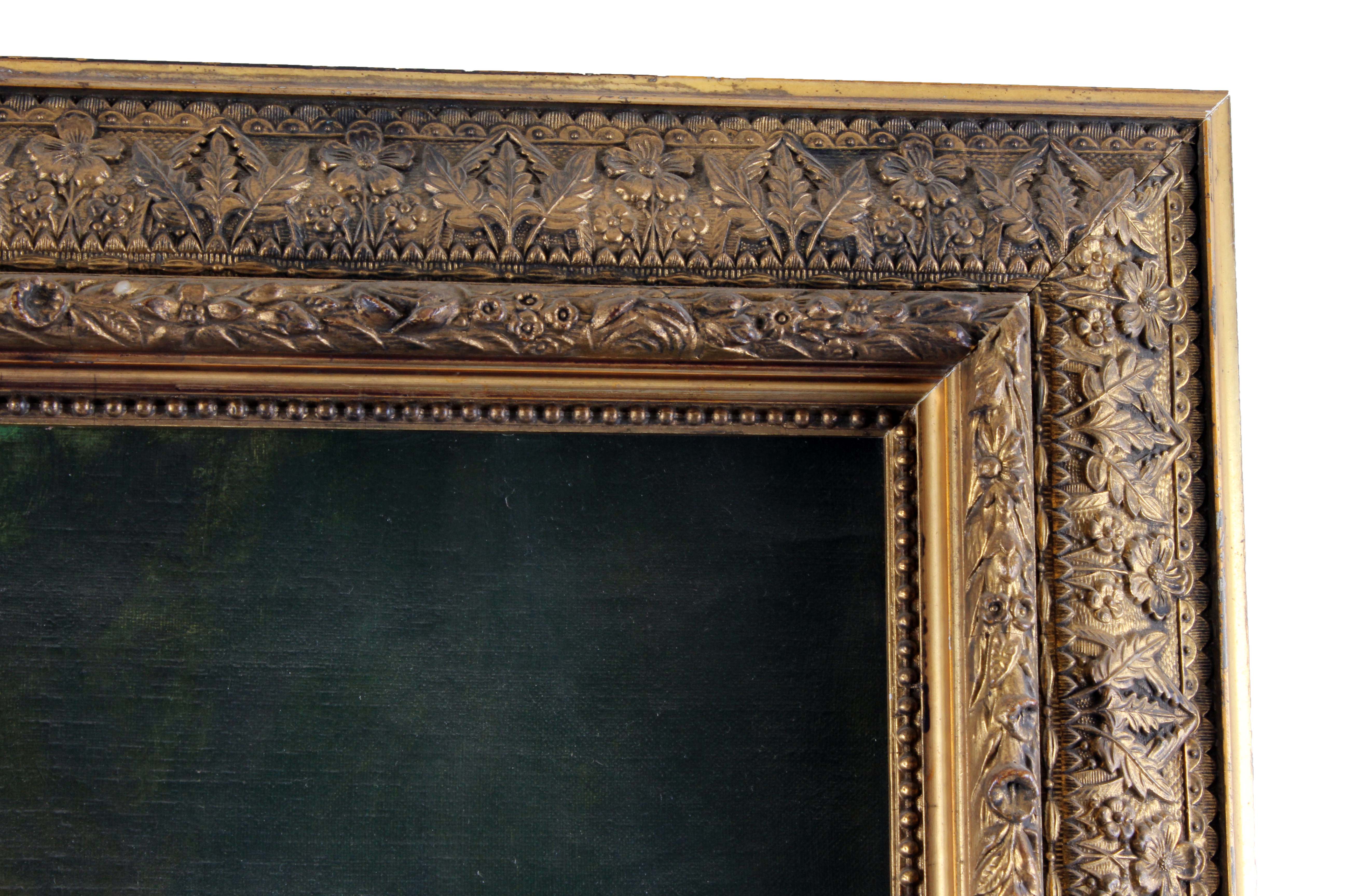 Caroline Lord Signed 1902 Oil Portrait of Eliza Wright Lord