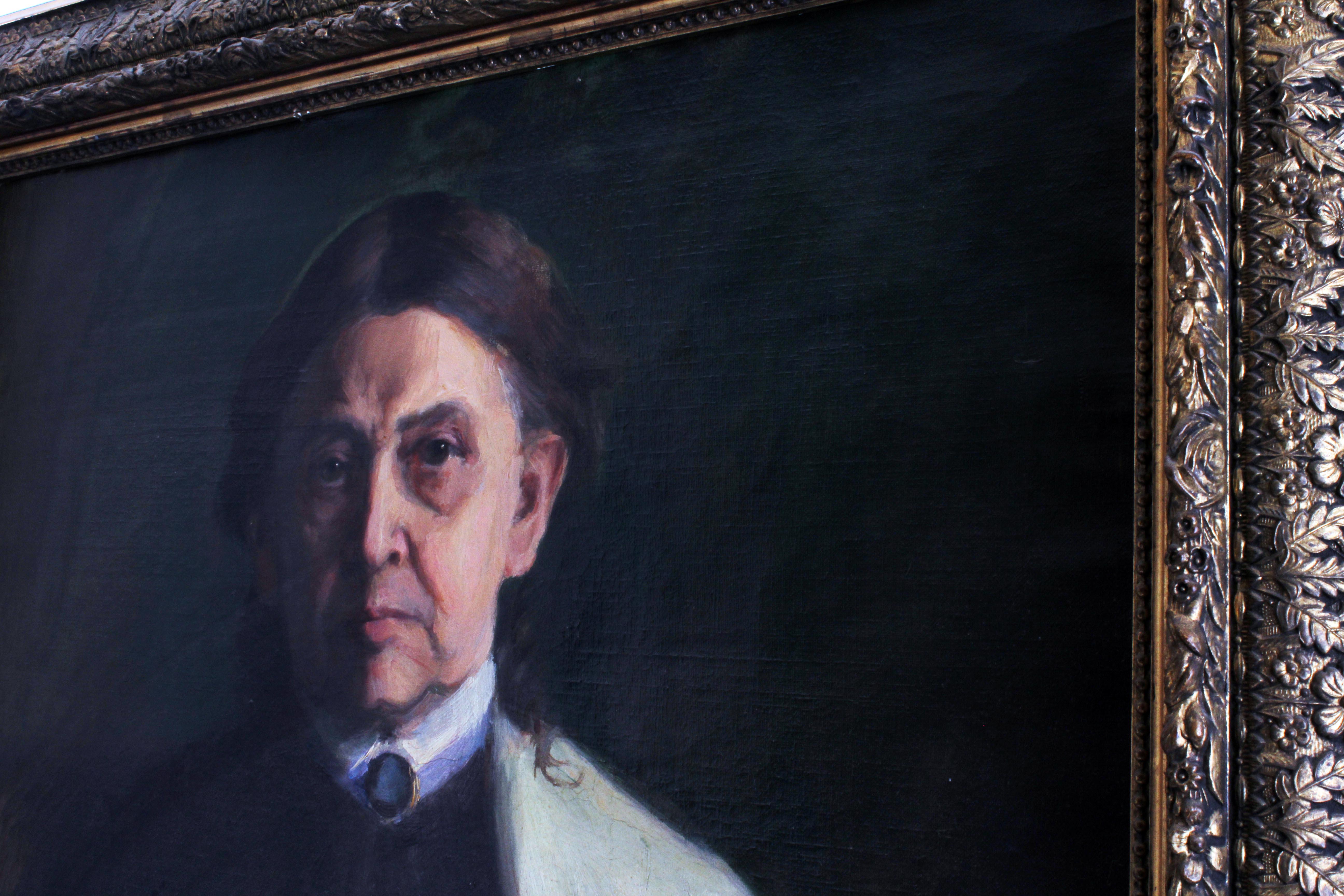 Caroline Lord Signed 1902 Oil Portrait of Eliza Wright Lord