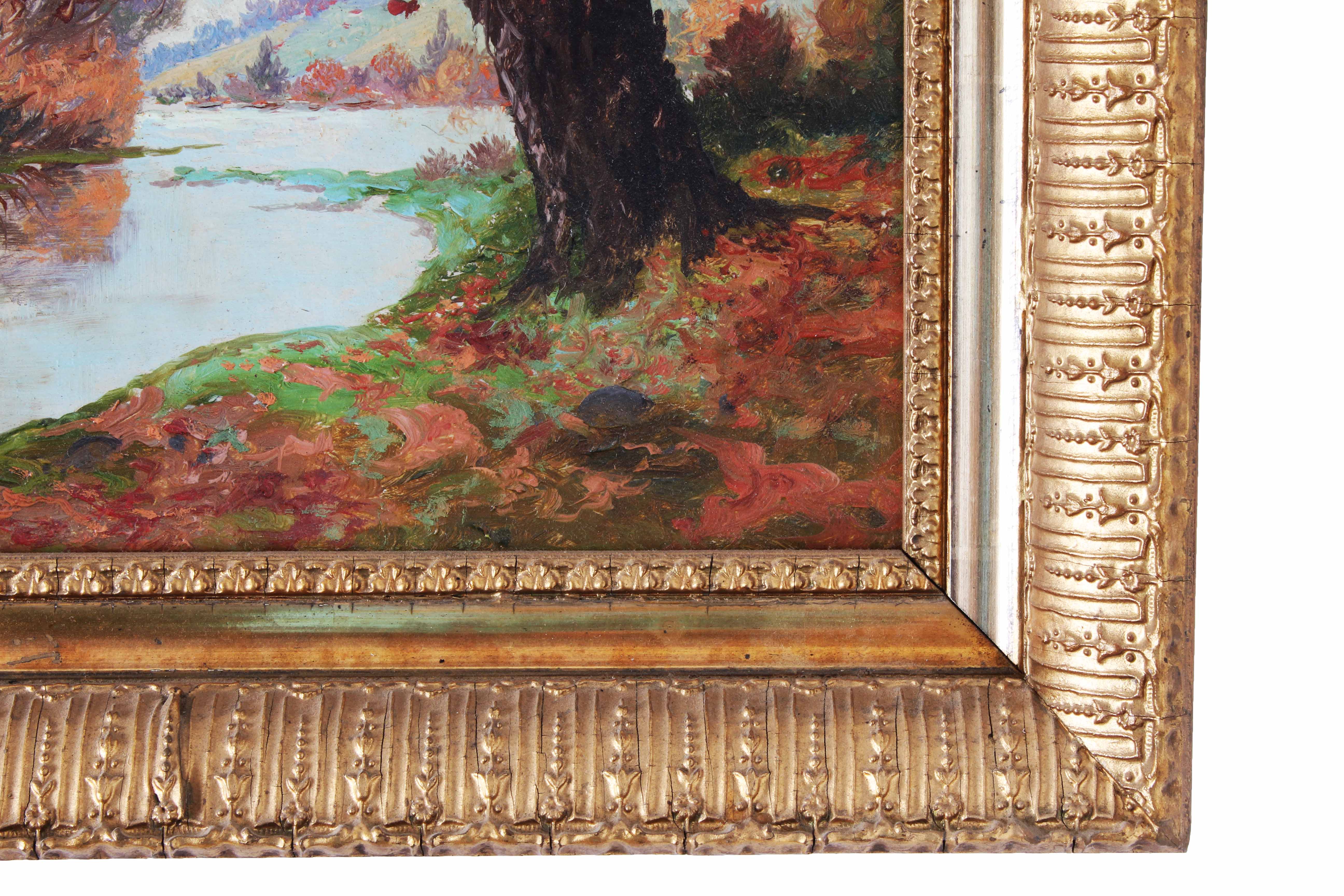 F.J. Girardin Early 20th Century Oil Painting