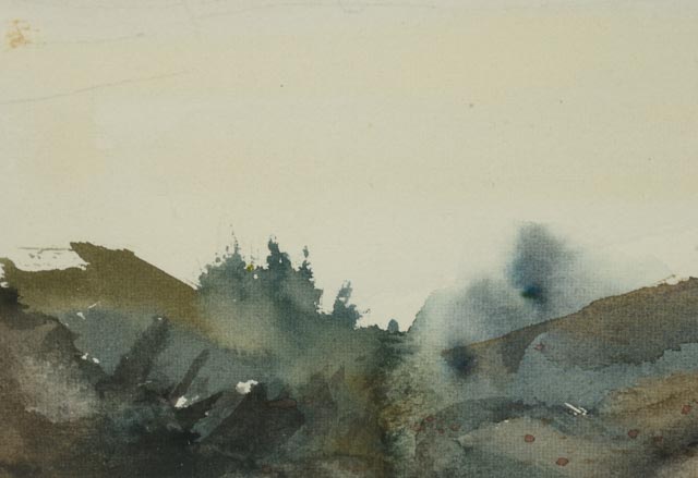 Doug Johnson Original Watercolor of American Indians