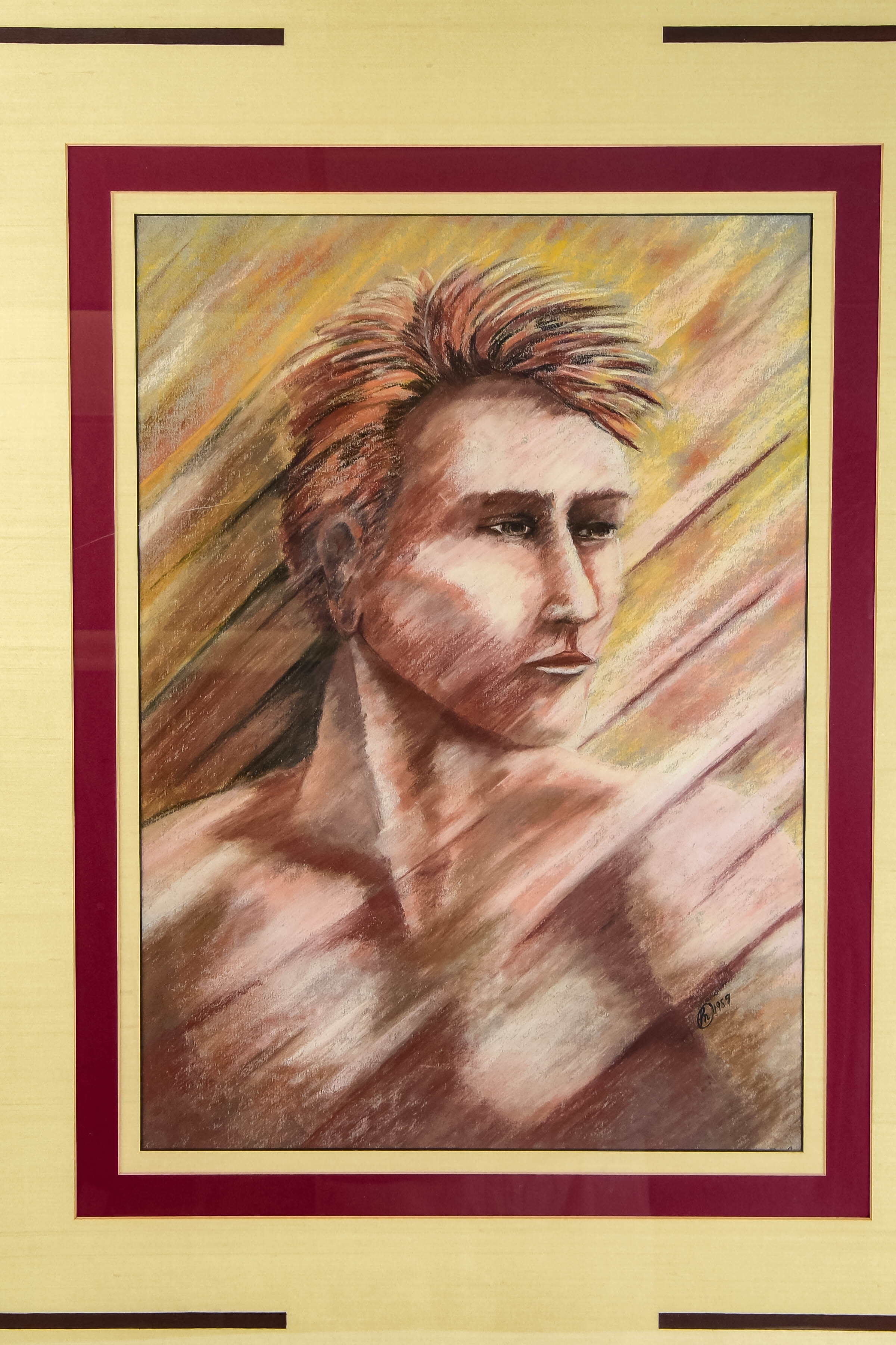 Vintage Pastel Portrait