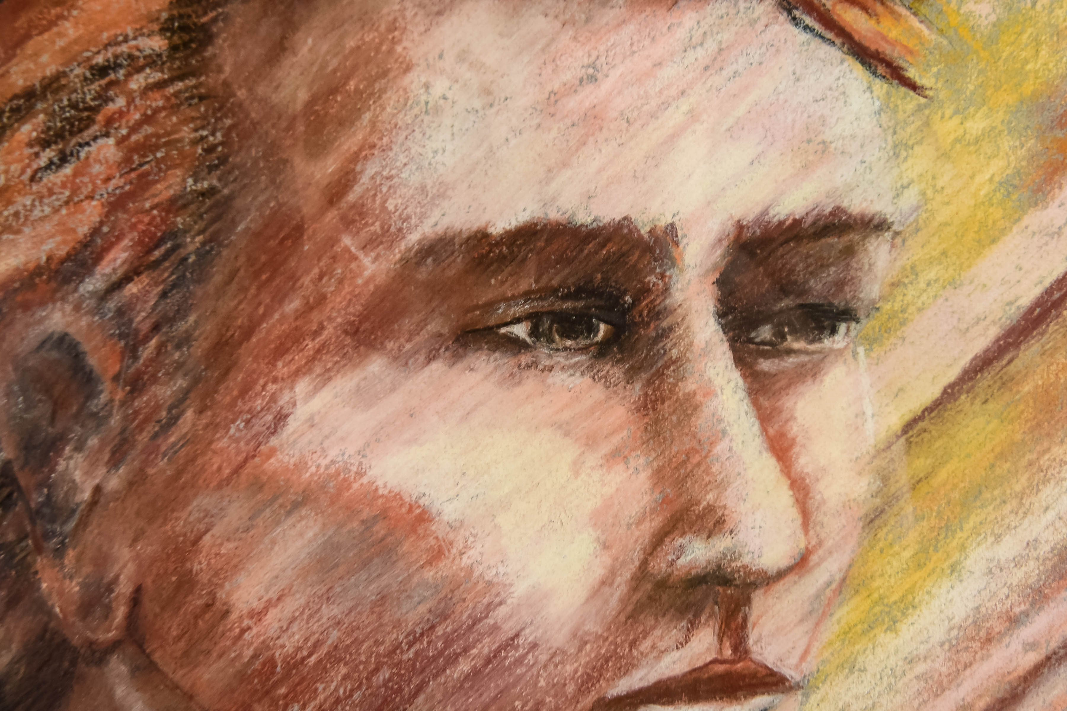 Vintage Pastel Portrait