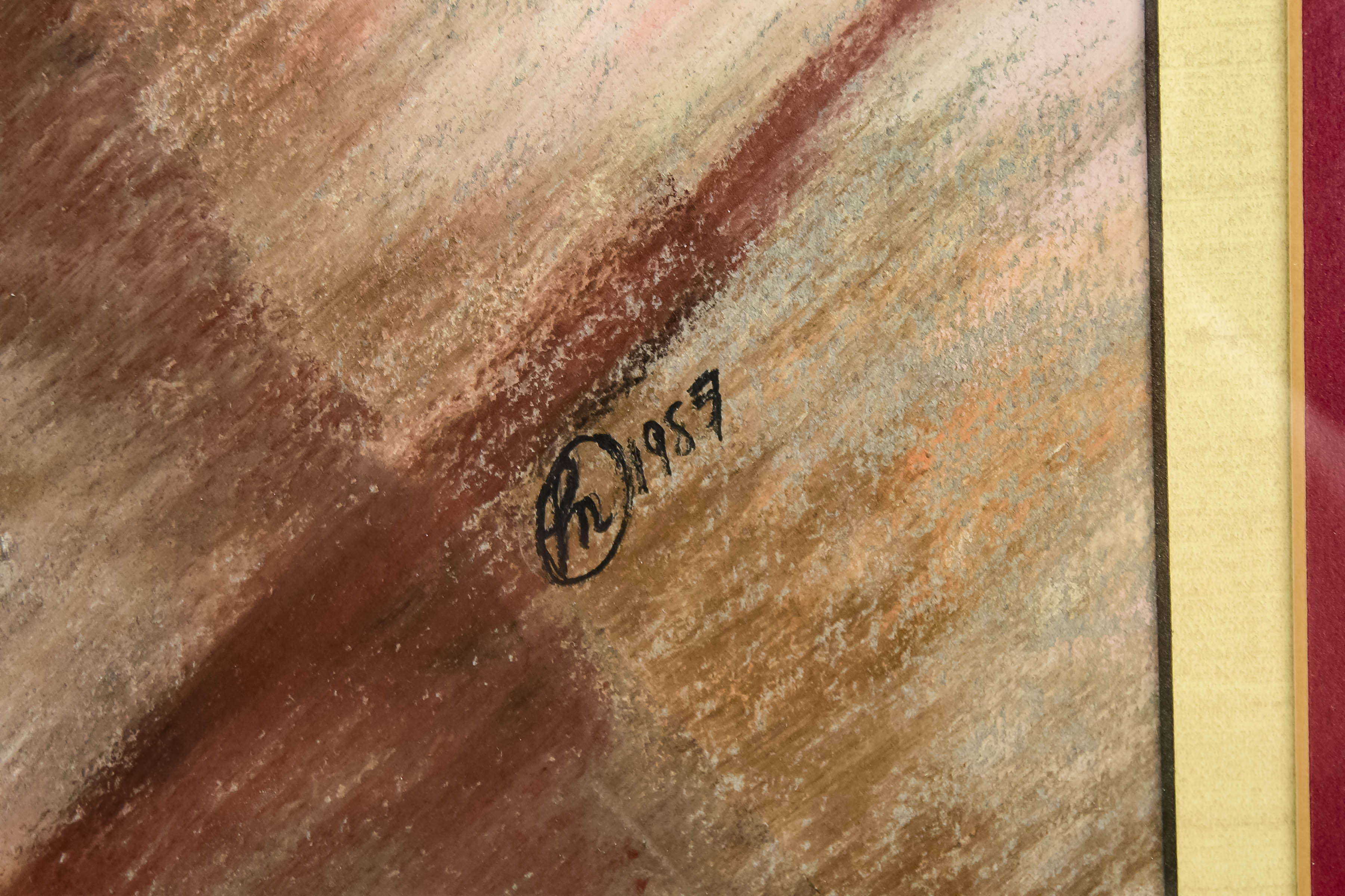 Vintage Pastel Portrait