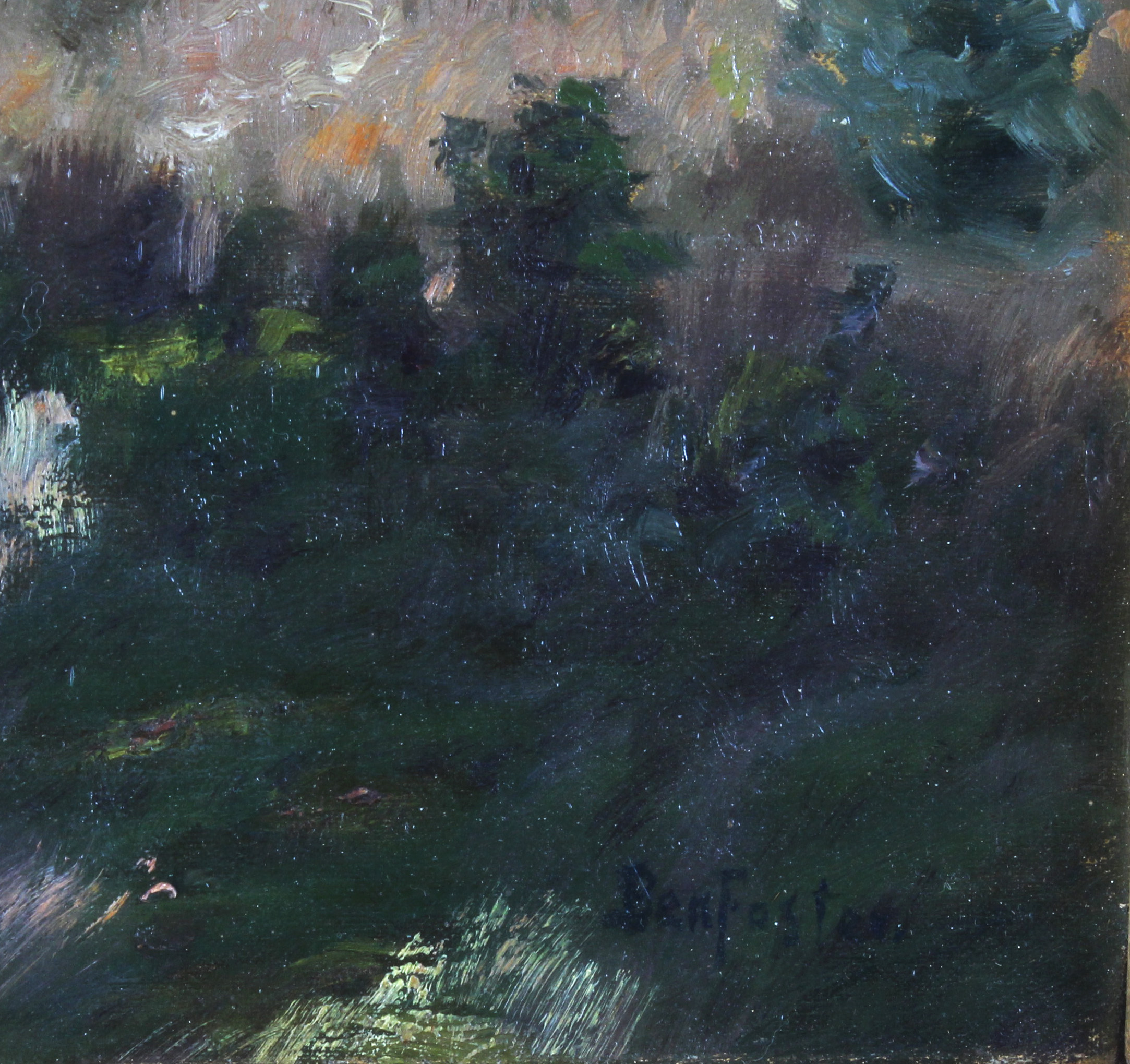 Ben Foster 20th Century Oil on Canvas "Western Landscape"