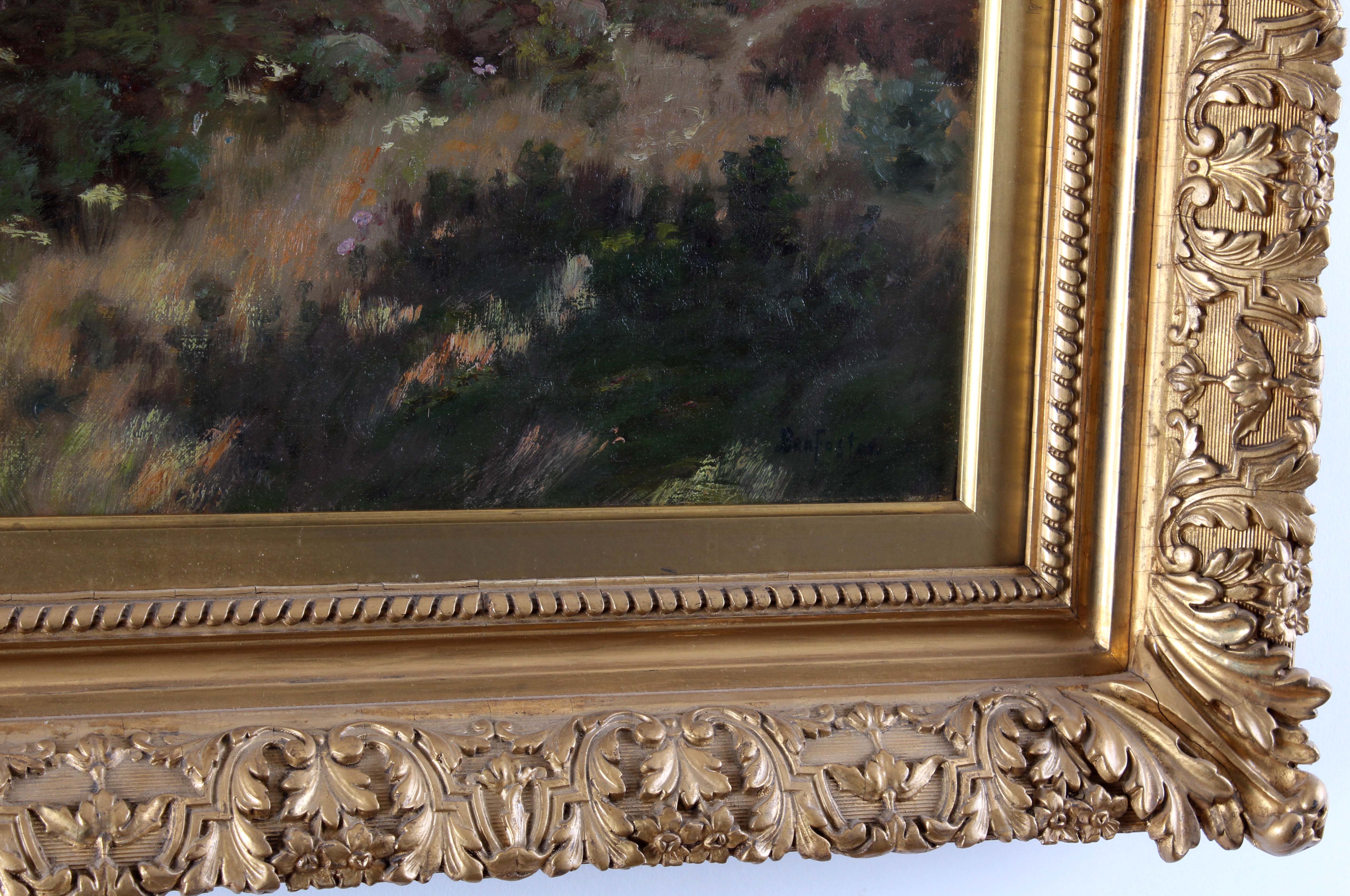 Ben Foster 20th Century Oil on Canvas "Western Landscape"